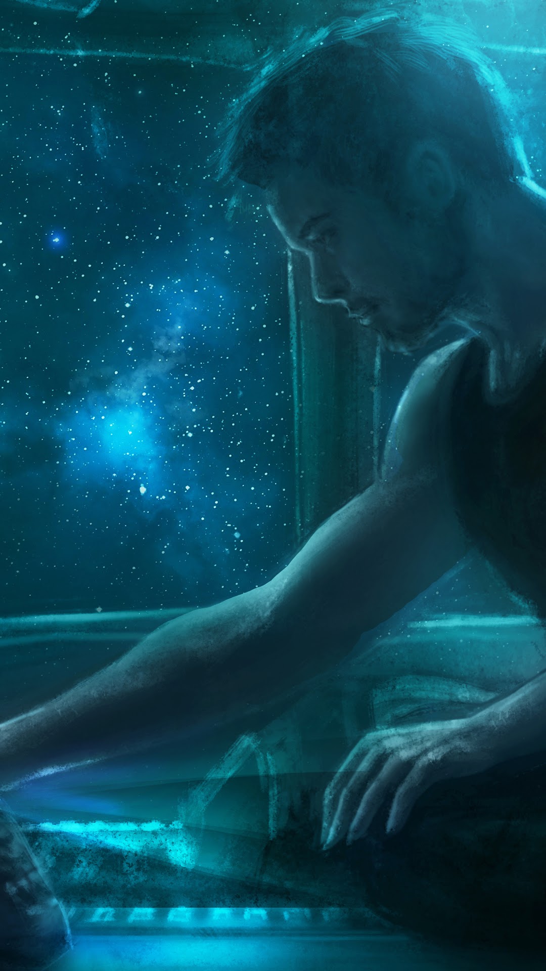Tony Stark from Avengers: Endgame in space HD Phone Wallpaper
