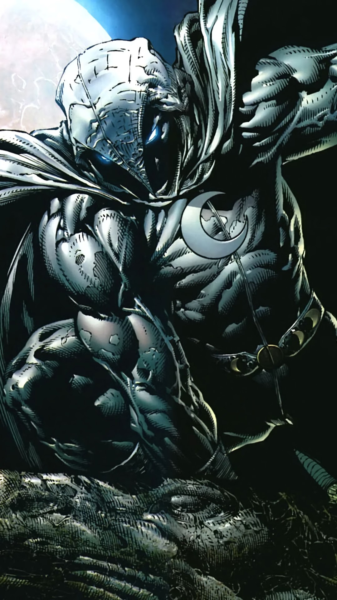 Moon Knight from Marvel Comics HD Phone Wallpaper