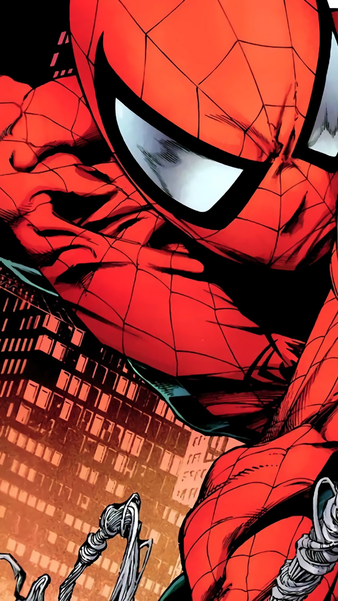 Spider-Man in the City HD Phone Wallpaper