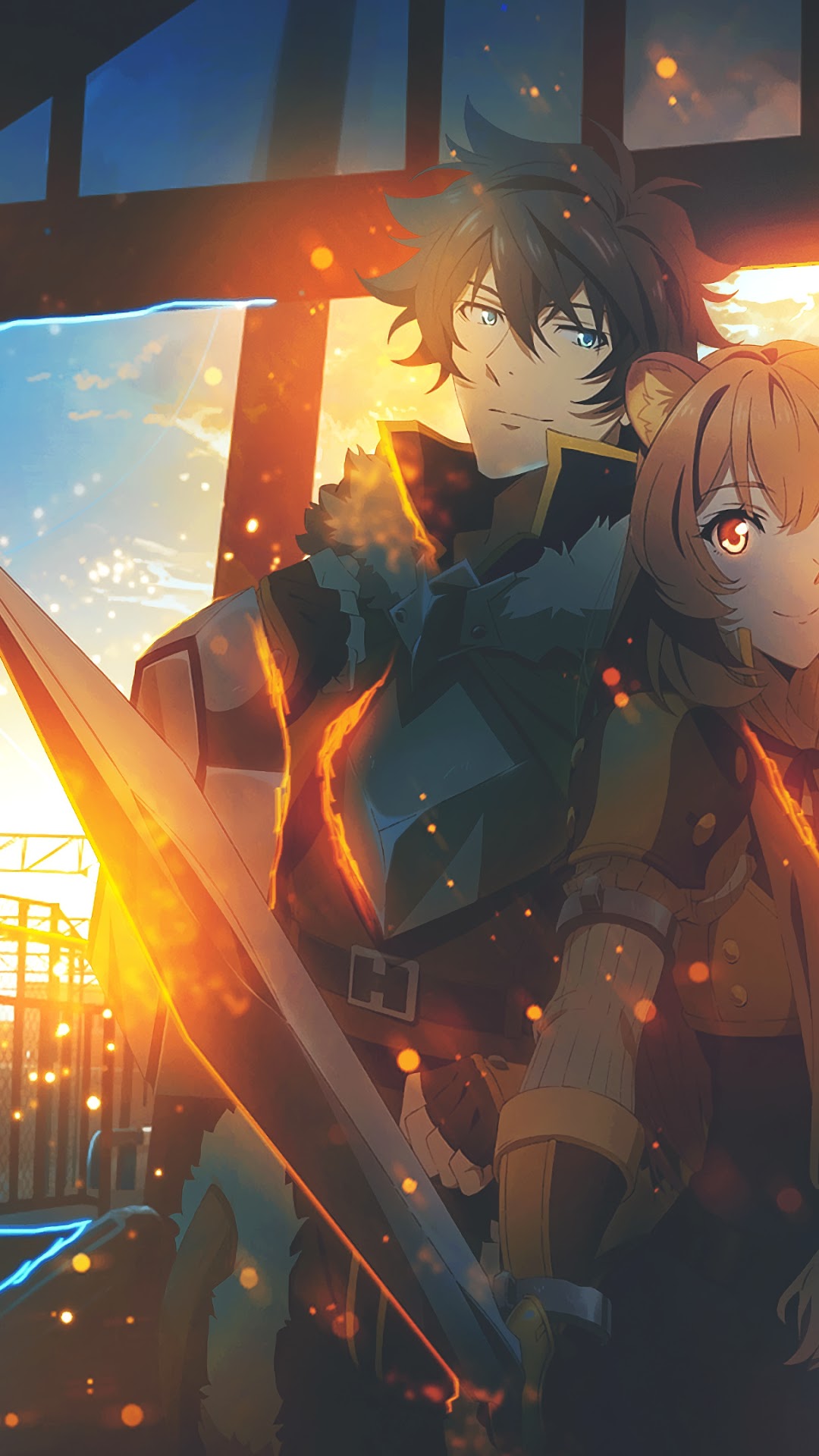 Naofumi and Raphtalia from The Rising of the Shield Hero HD Phone Wallpaper