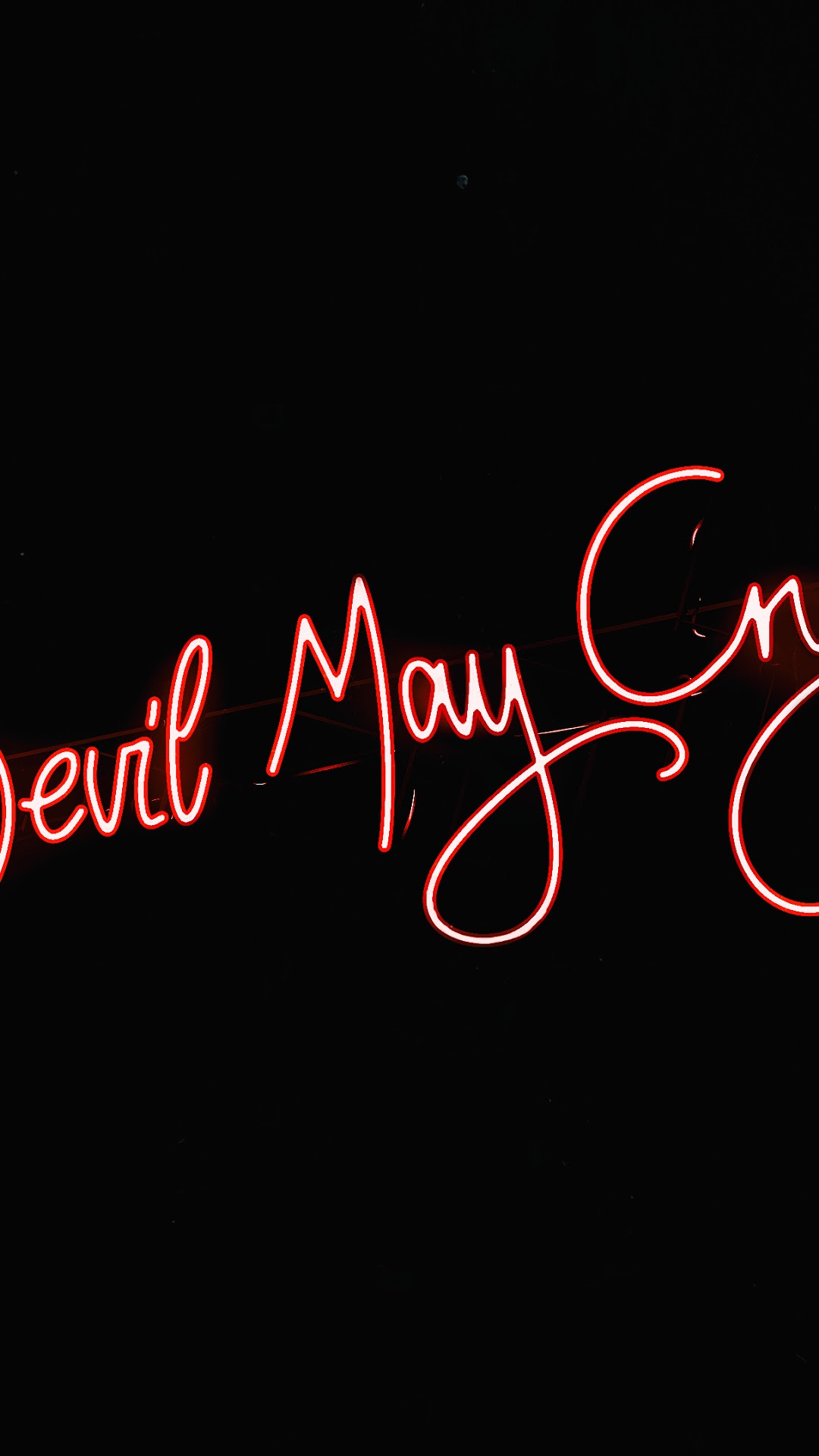 Devil May Cry 5 Neon Sign HD Phone Wallpaper