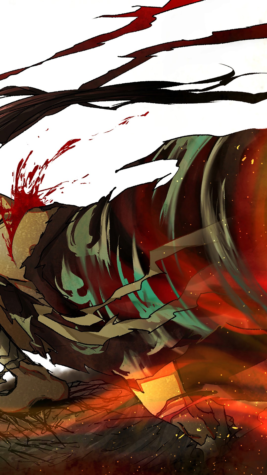 Hyakkimaru from Dororo in battle HD Phone Wallpaper