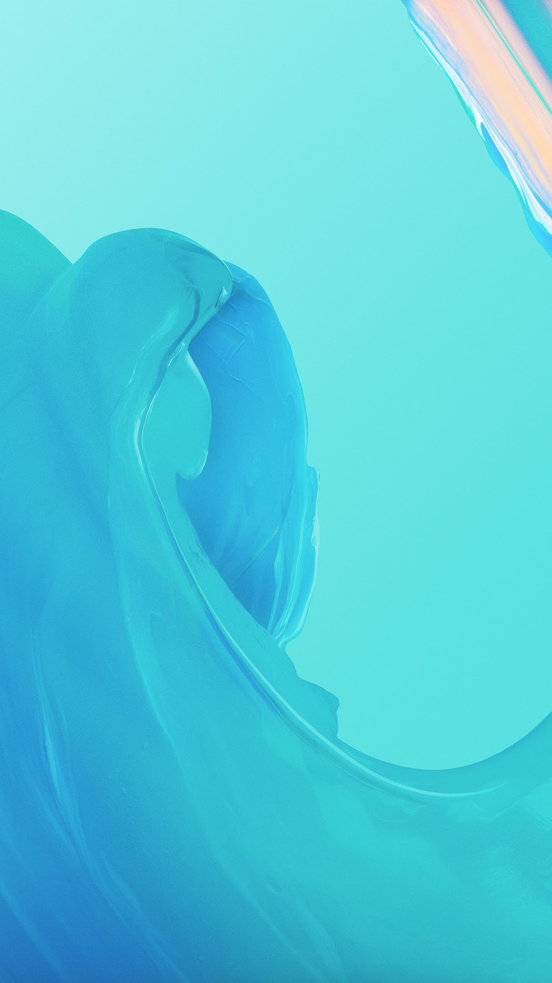 Abstract blue and turquoise fluid shapes HD Phone Wallpaper