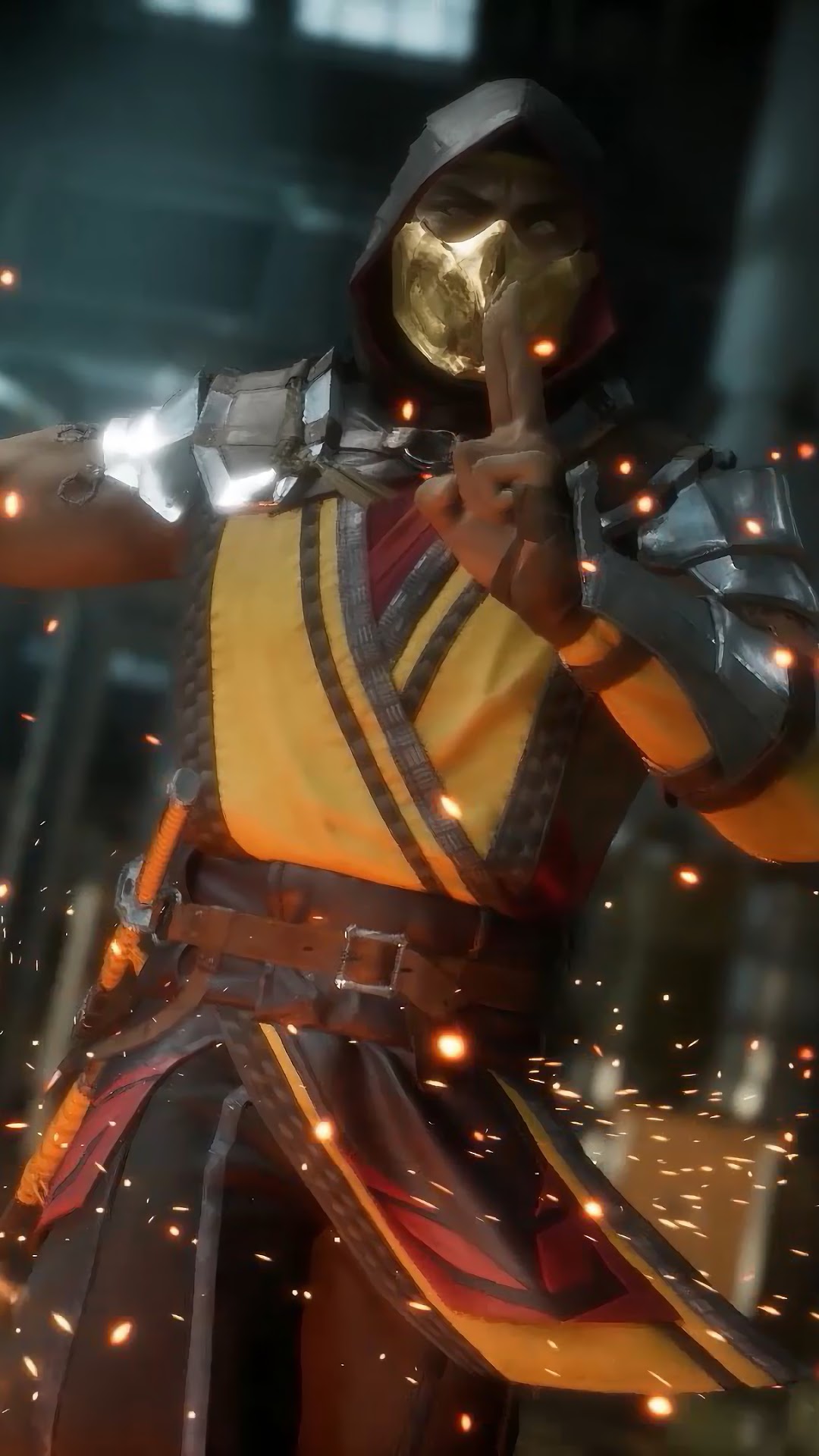 Scorpion from Mortal Kombat 11 HD Phone Wallpaper