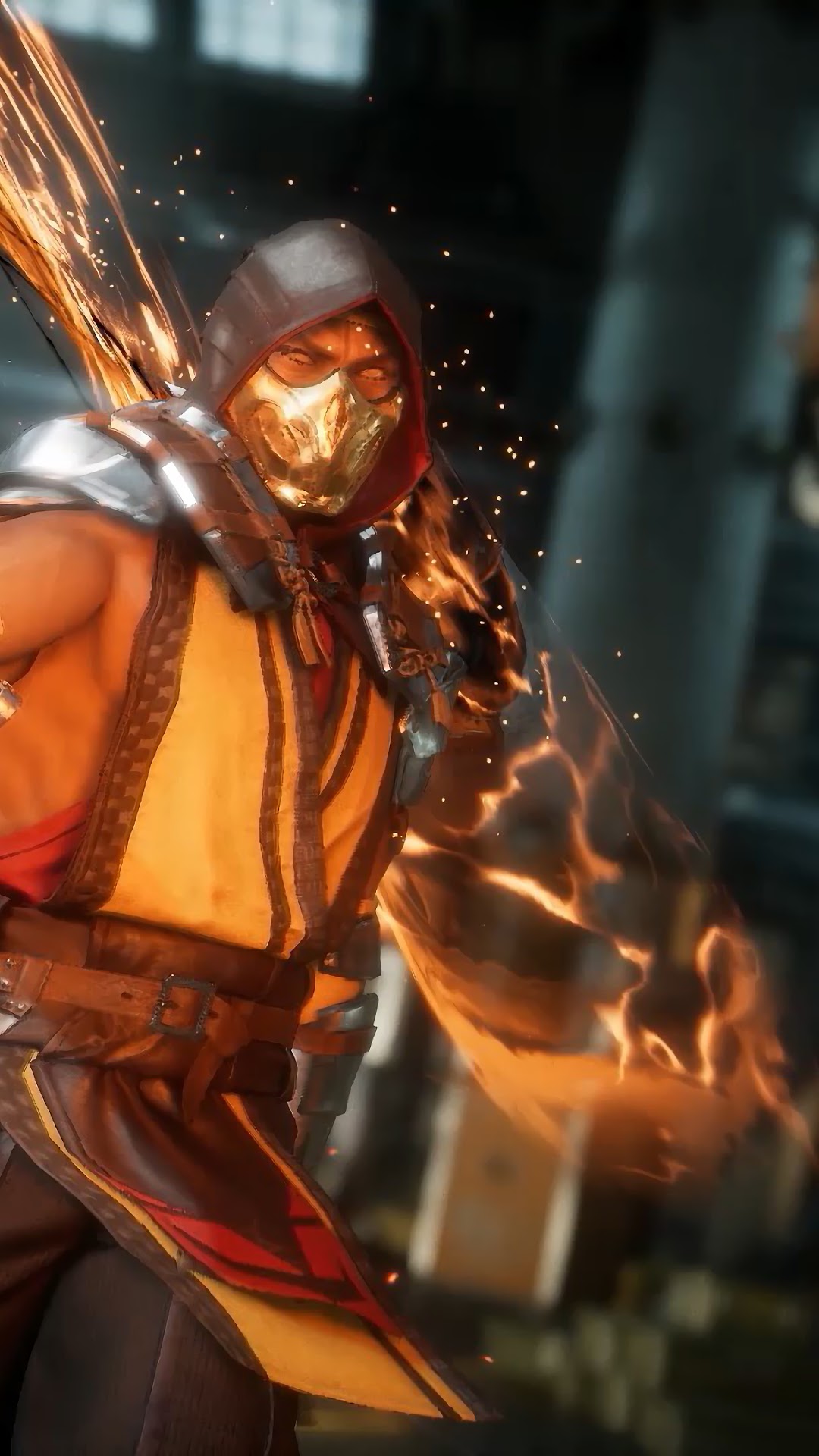 Scorpion from Mortal Kombat 11 HD Phone Wallpaper