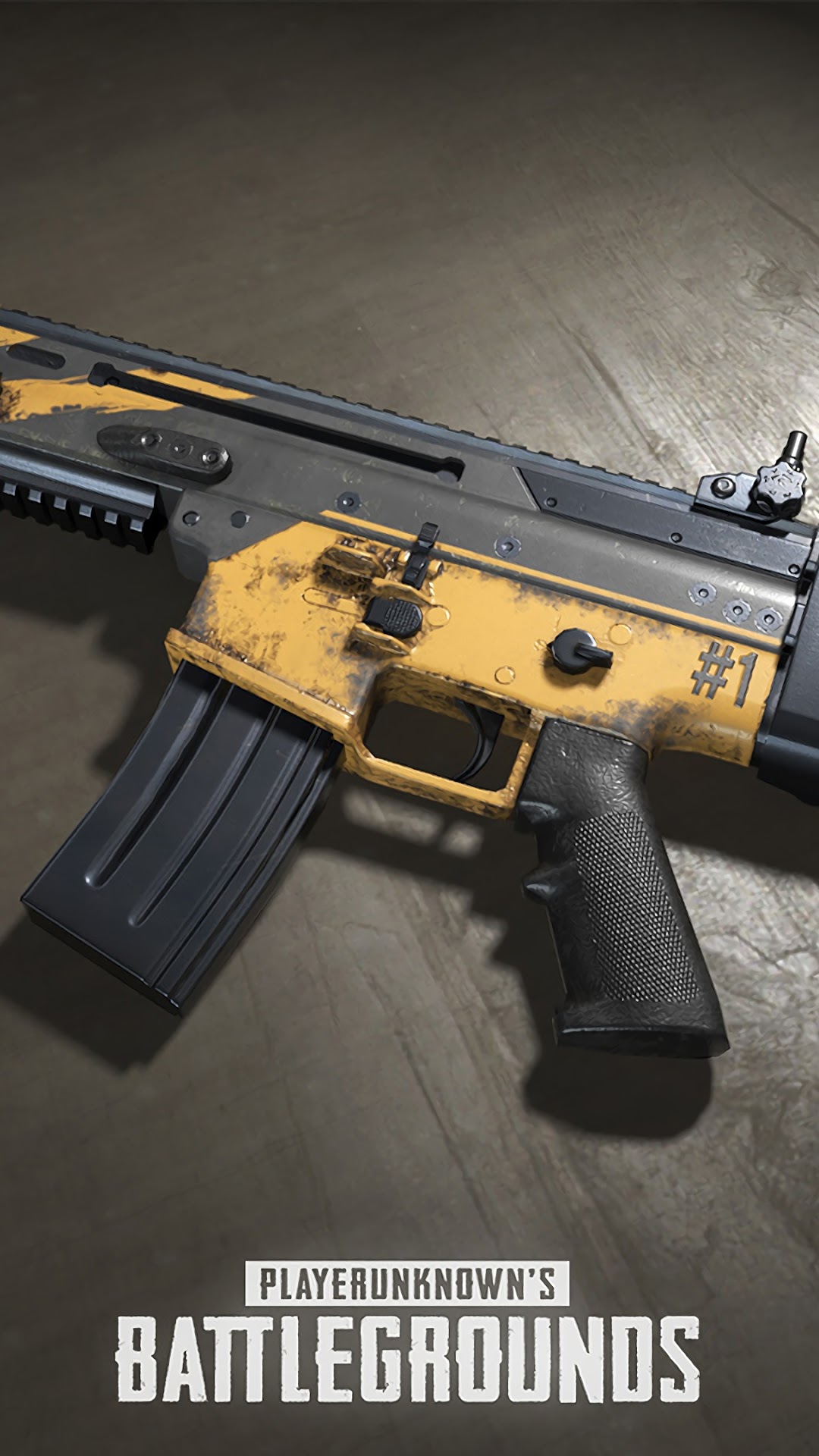 PlayerUnknown's Battlegrounds SCAR-L rifle HD Phone Wallpaper