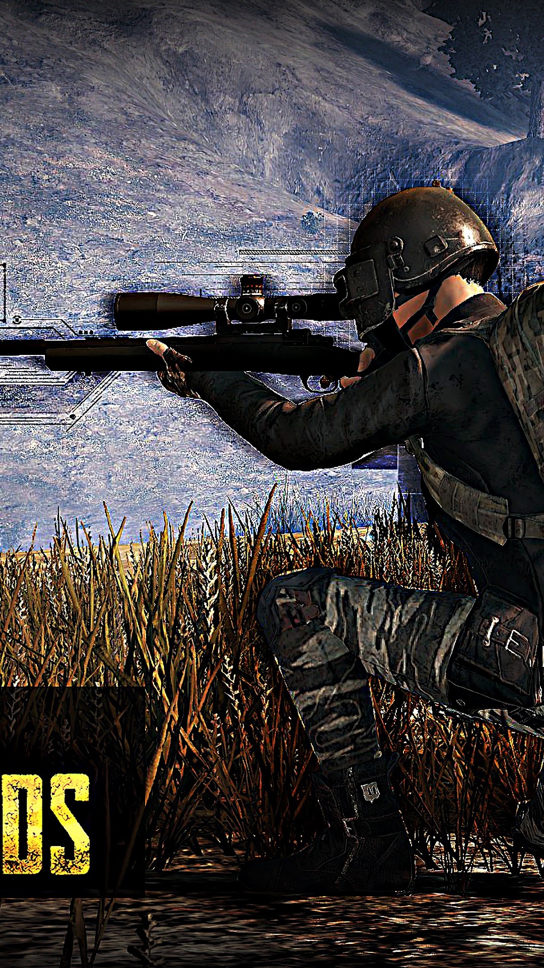PlayerUnknown's Battlegrounds sniper aiming HD Phone Wallpaper