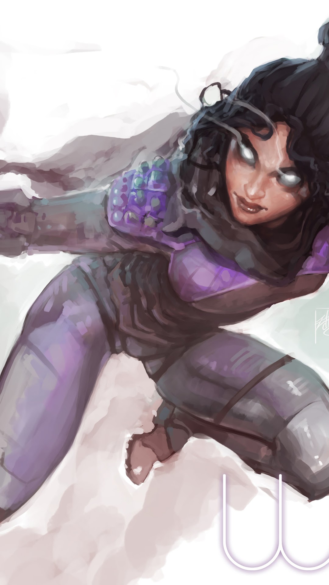 Wraith from Apex Legends in action HD Phone Wallpaper