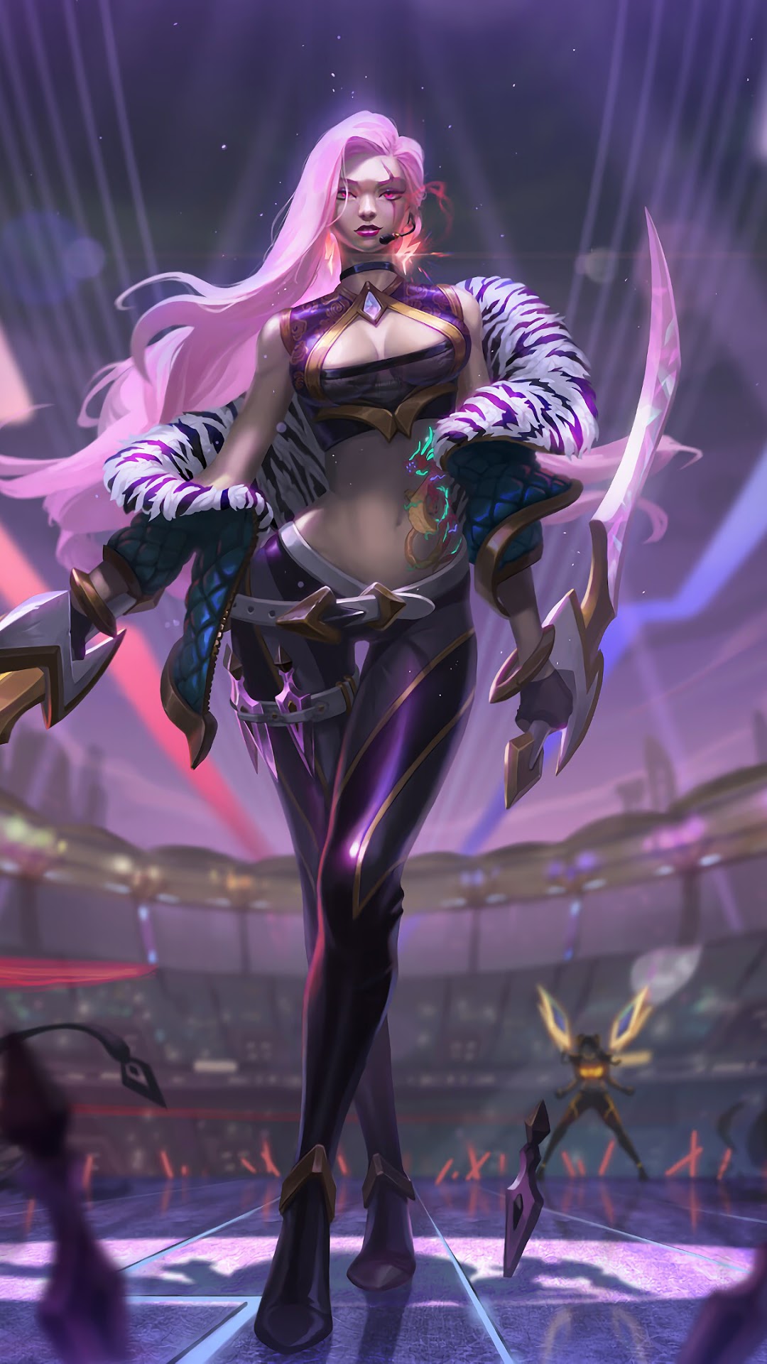 Katarina from League of Legends K/DA HD Phone Wallpaper
