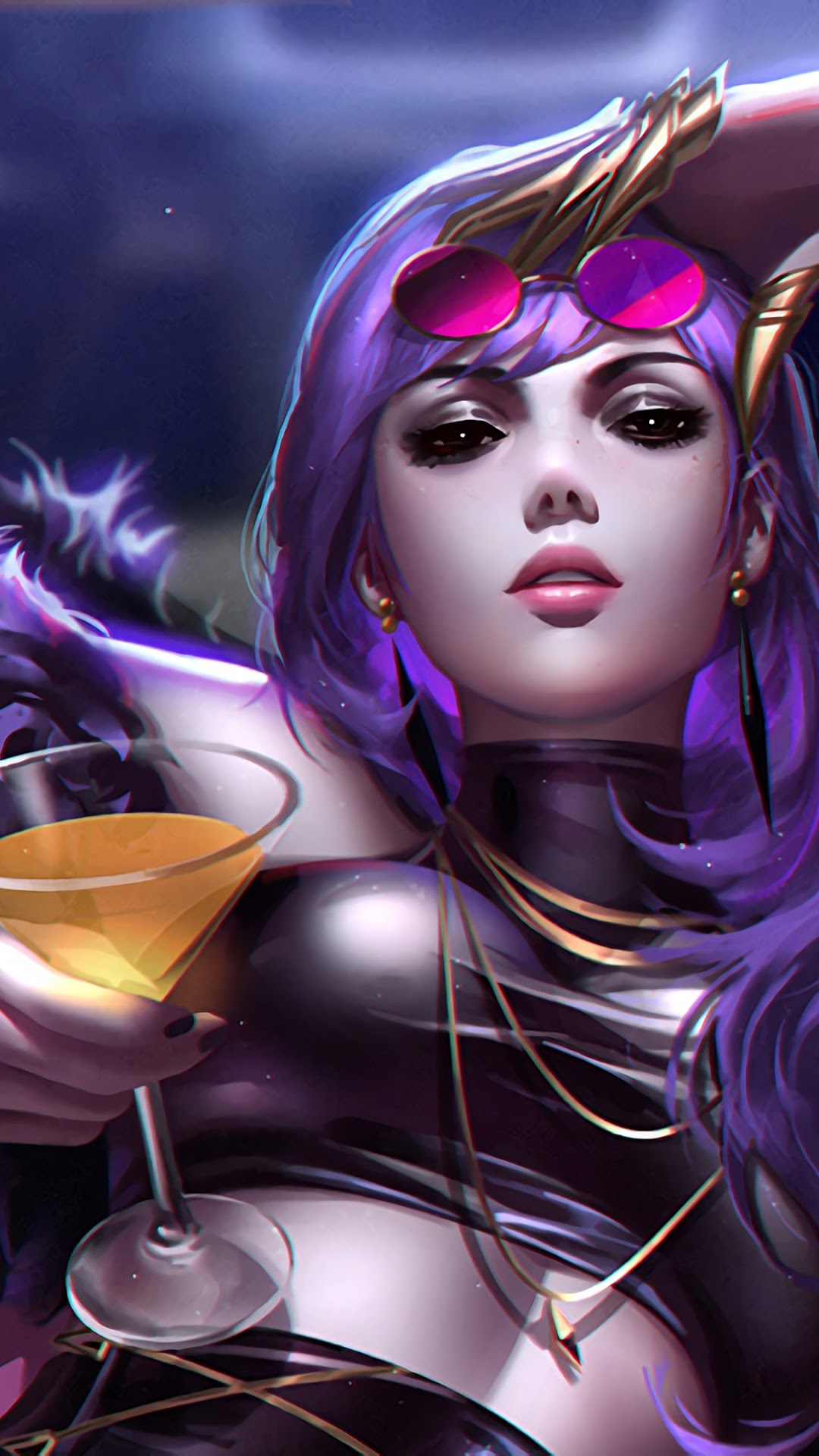 K/DA Evelynn from League of Legends HD Phone Wallpaper