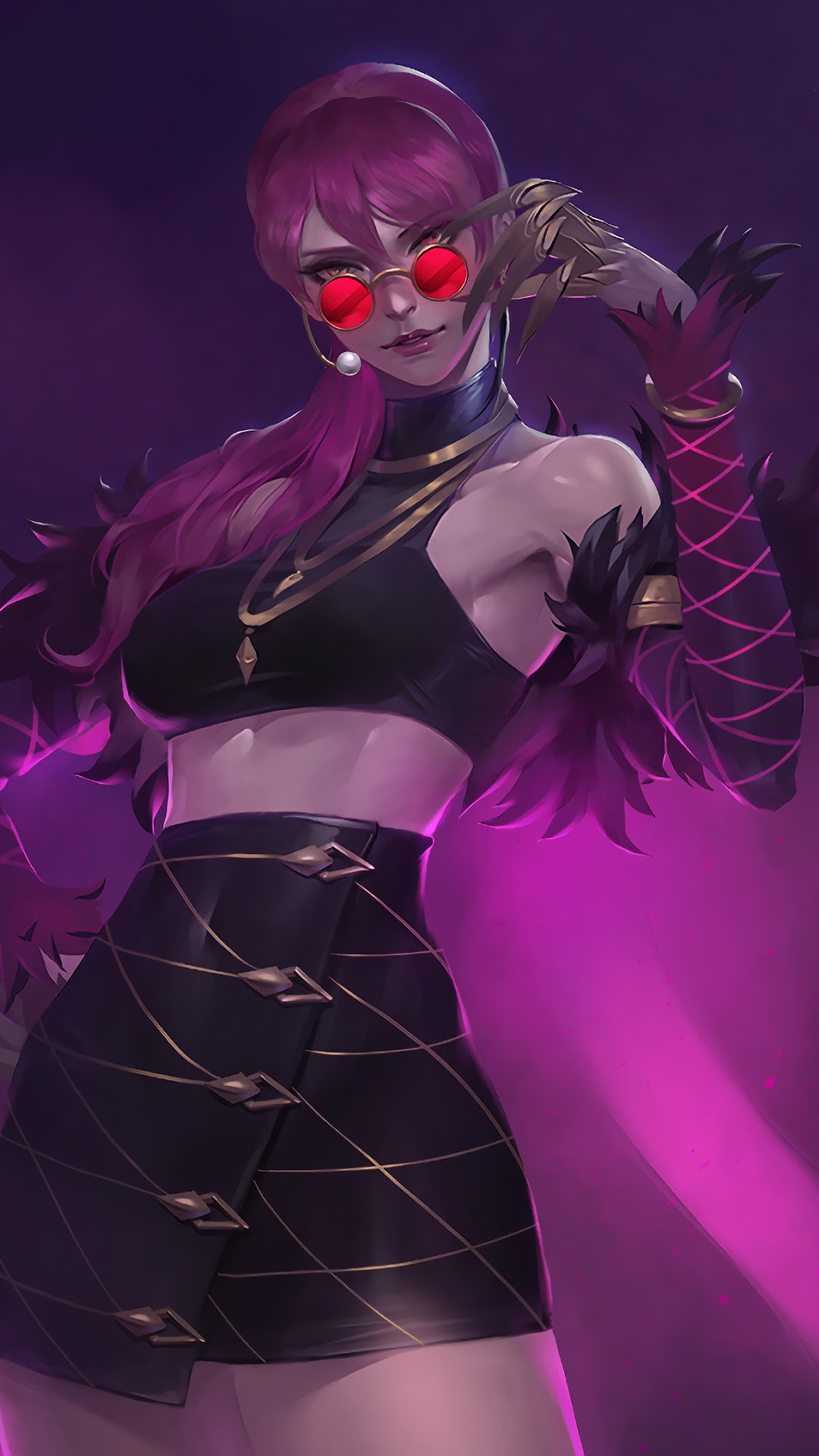 K/DA Evelynn from League of Legends HD Phone Wallpaper