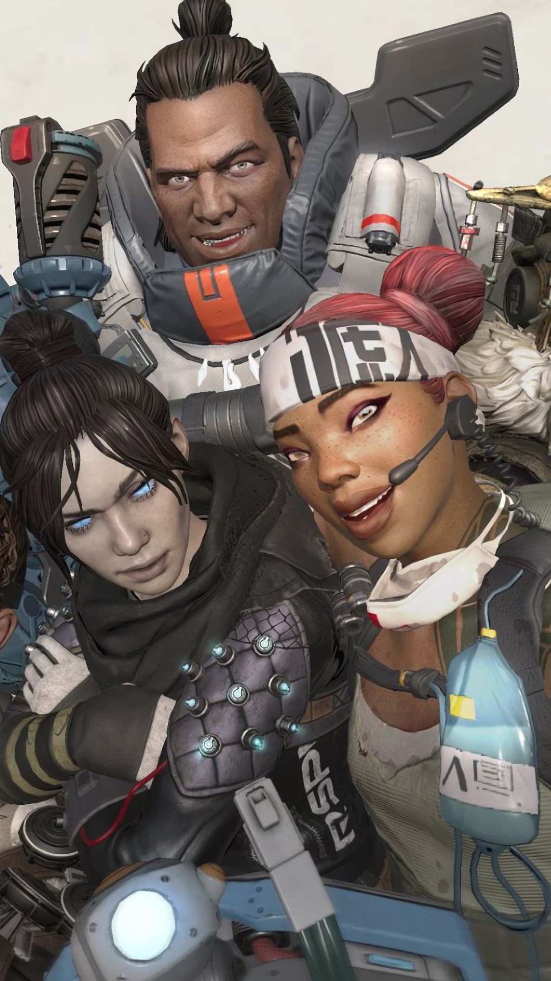 Lifeline, Wraith, and Gibraltar from Apex Legends HD Phone Wallpaper