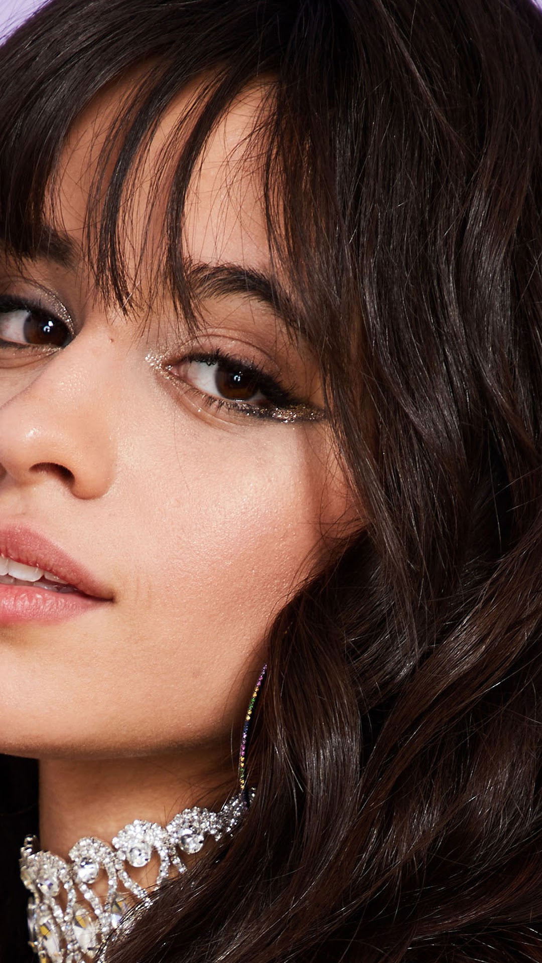 Camila Cabello close-up portrait HD Phone Wallpaper