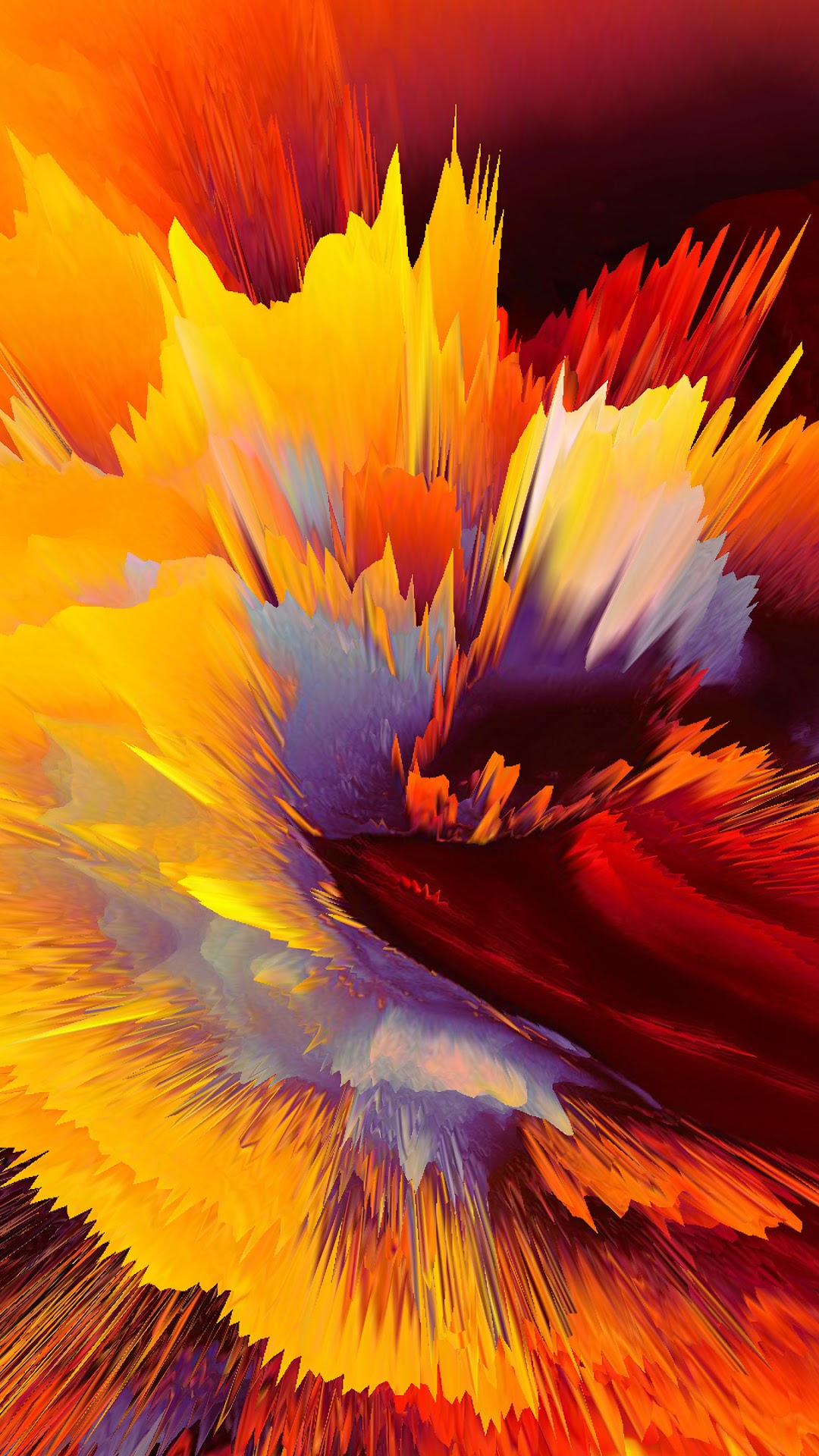 Abstract explosion of color HD Phone Wallpaper