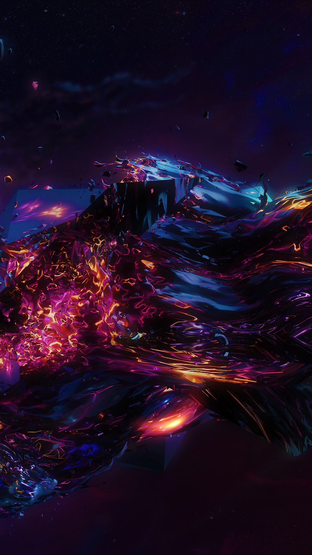 Abstract Space Illustration HD Phone Wallpaper