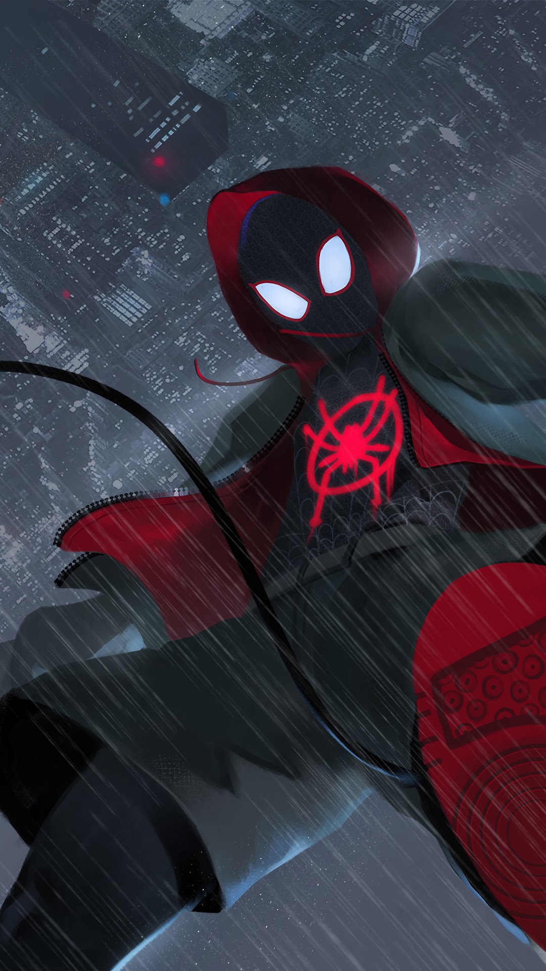 Miles Morales from Spider-Man: Into the Spider-Verse HD Phone Wallpaper