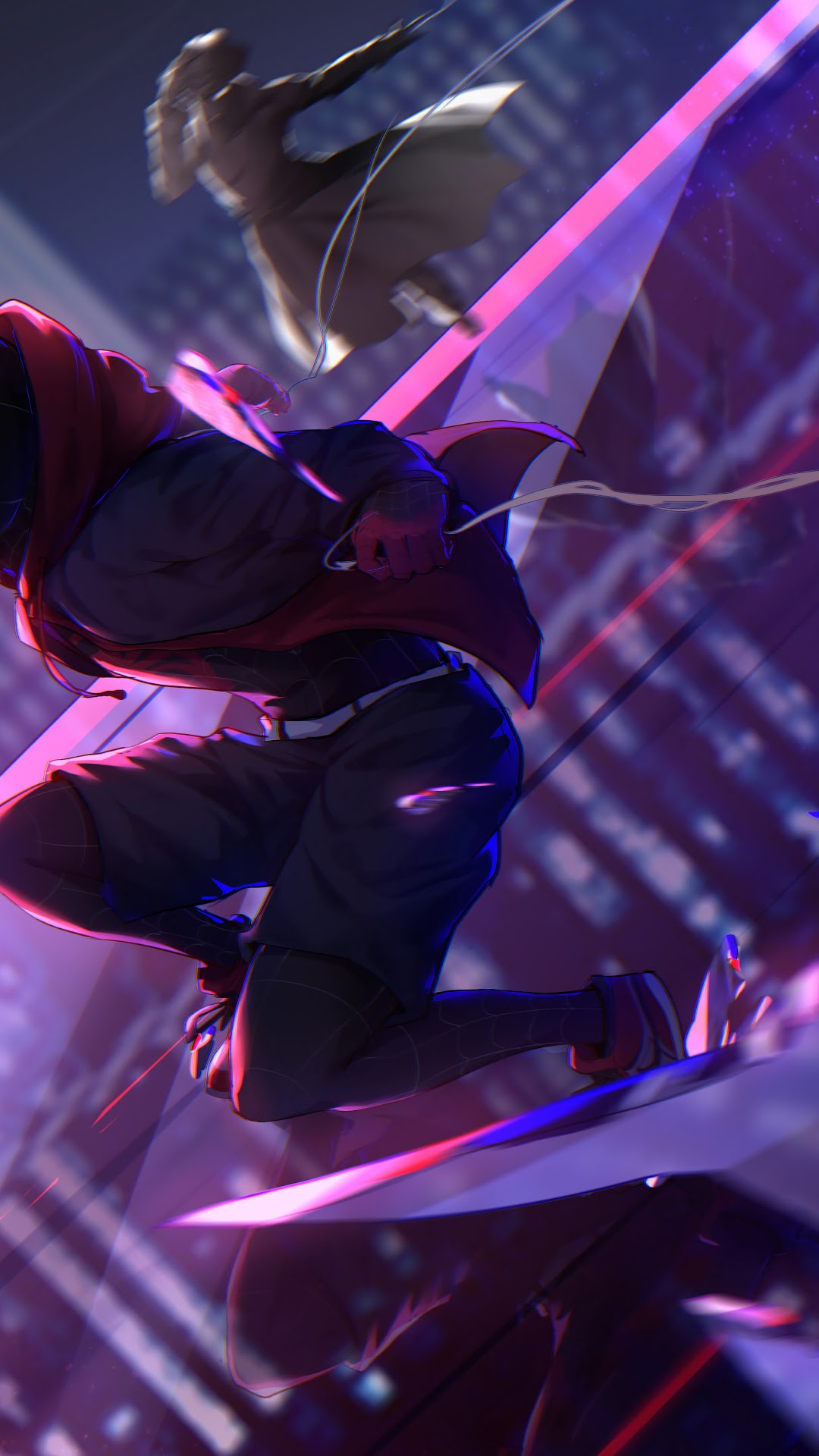 Miles Morales from Spider-Man: Into the Spider-Verse HD Phone Wallpaper