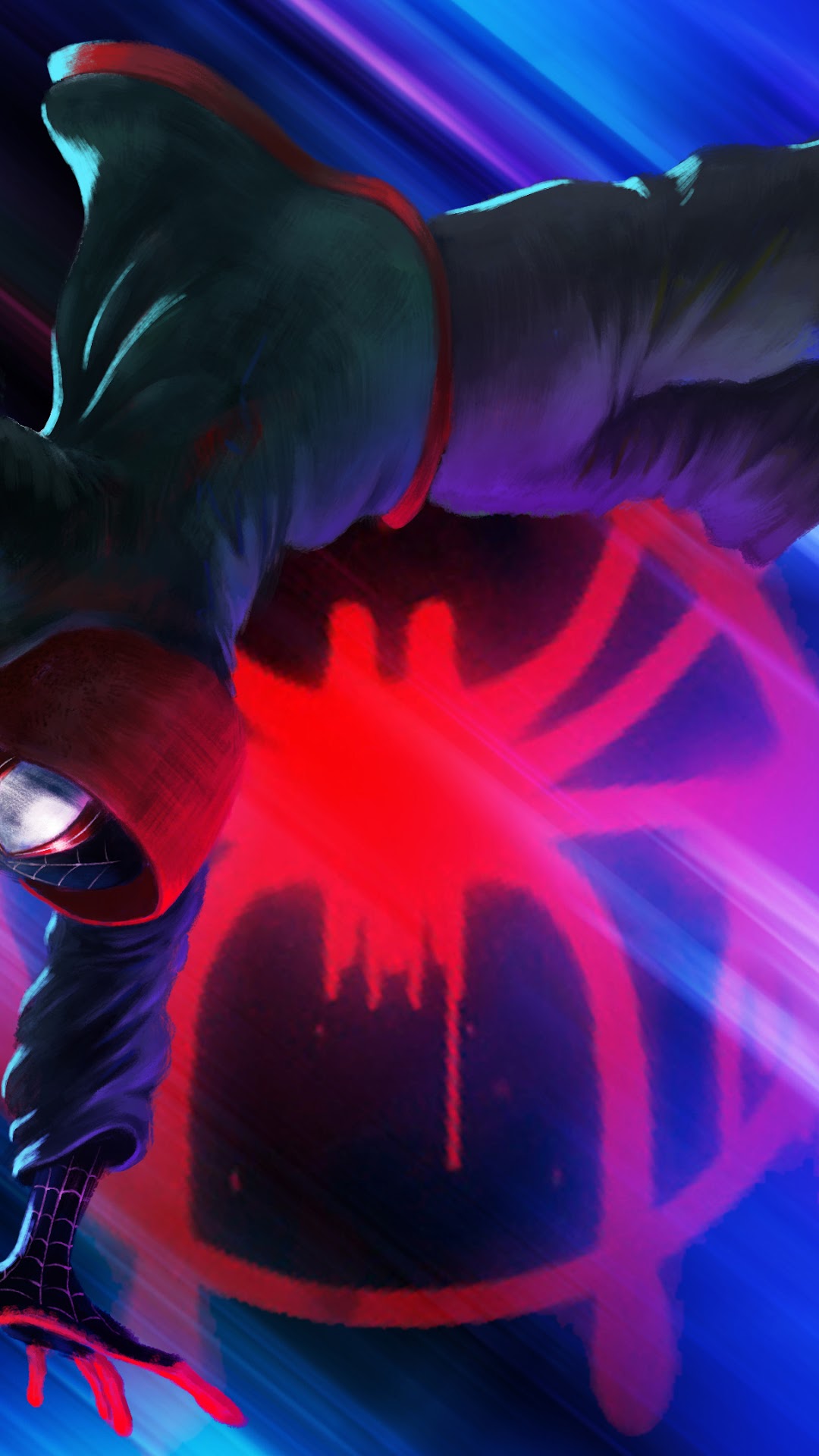 Miles Morales from Spider-Man: Into the Spider-Verse HD Phone Wallpaper