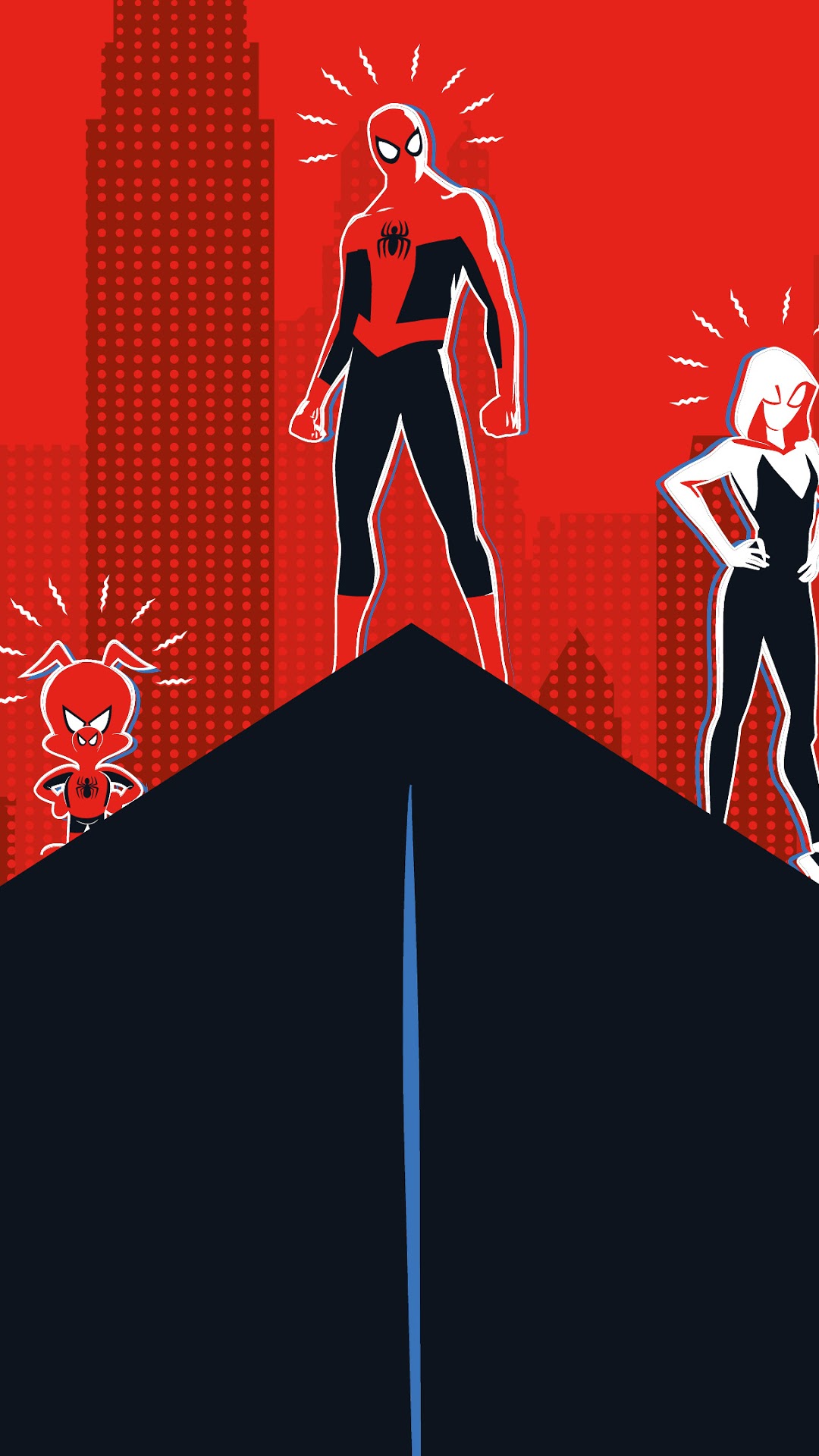 Spider-Man: Into the Spider-Verse characters HD Phone Wallpaper