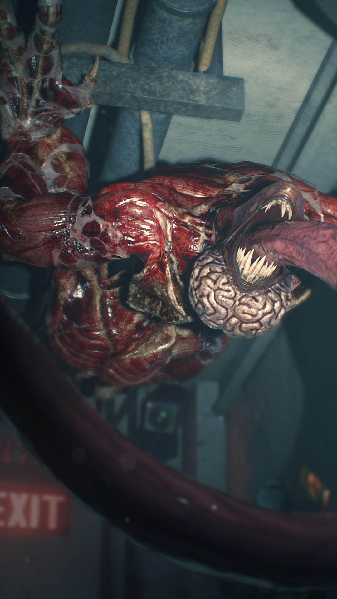 G-Virus monster from Resident Evil 2 HD Phone Wallpaper