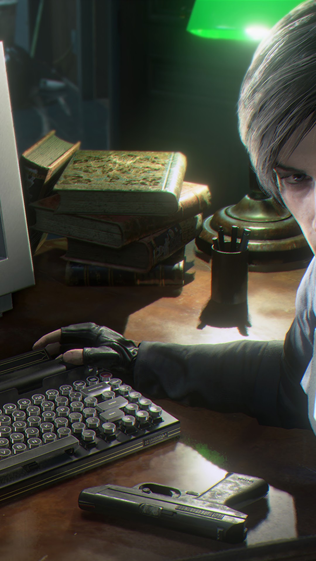 Leon S. Kennedy from Resident Evil 2 HD Phone Wallpaper