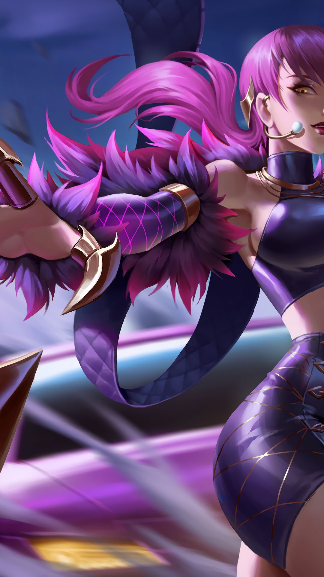 Evelynn from K/DA in League of Legends HD Phone Wallpaper