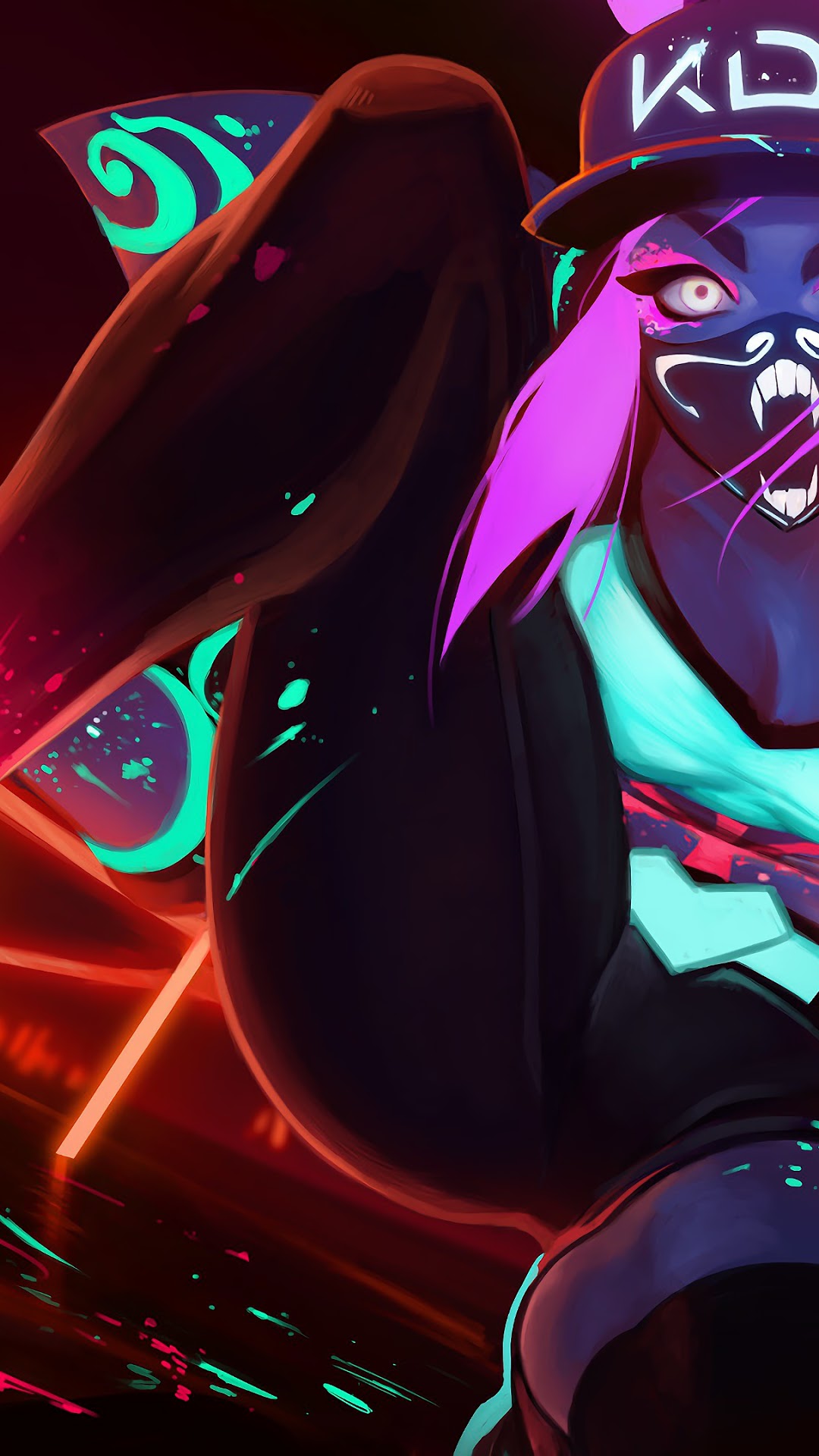 Akali from K/DA HD Phone Wallpaper