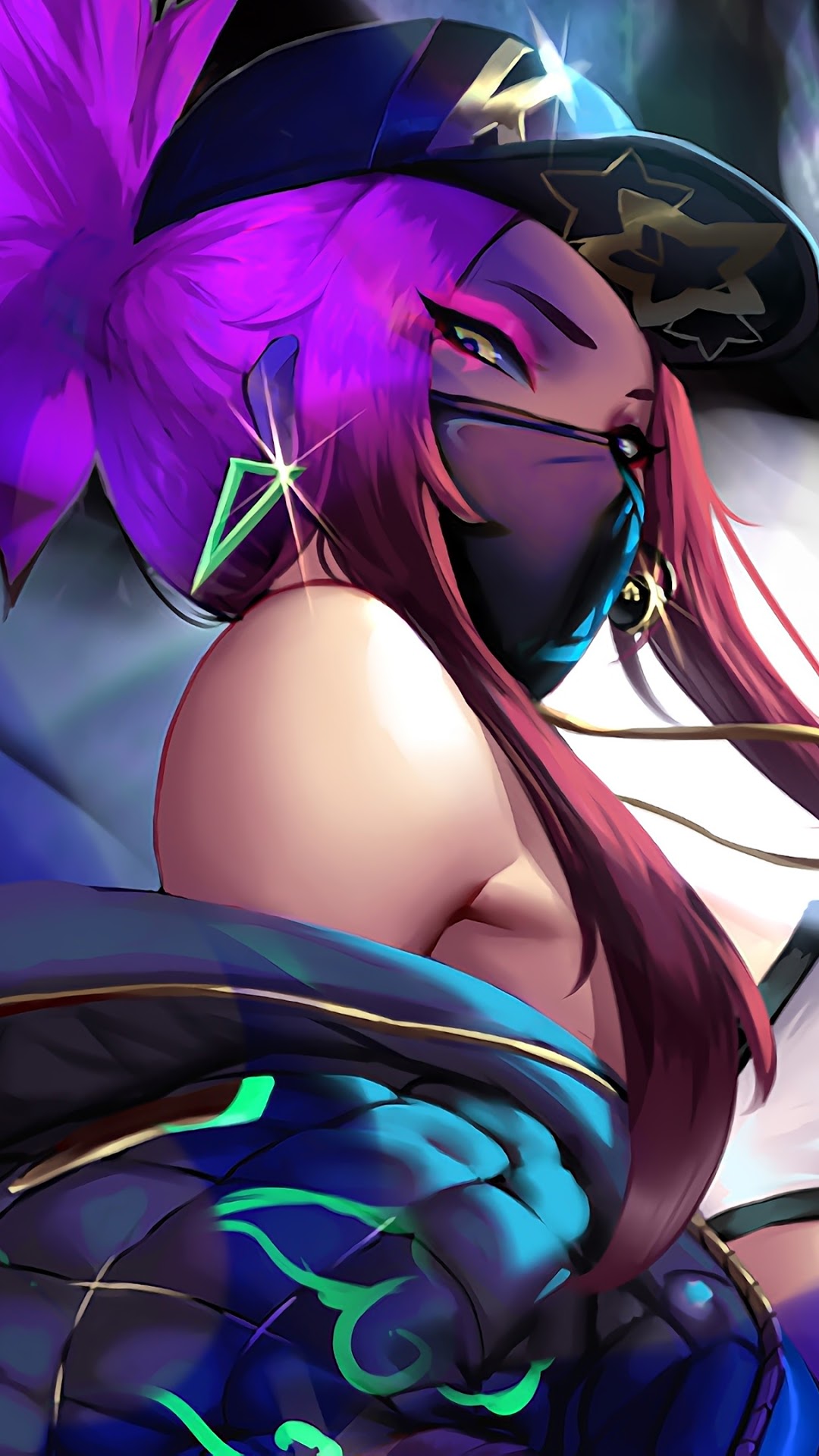 Akali from K/DA HD Phone Wallpaper
