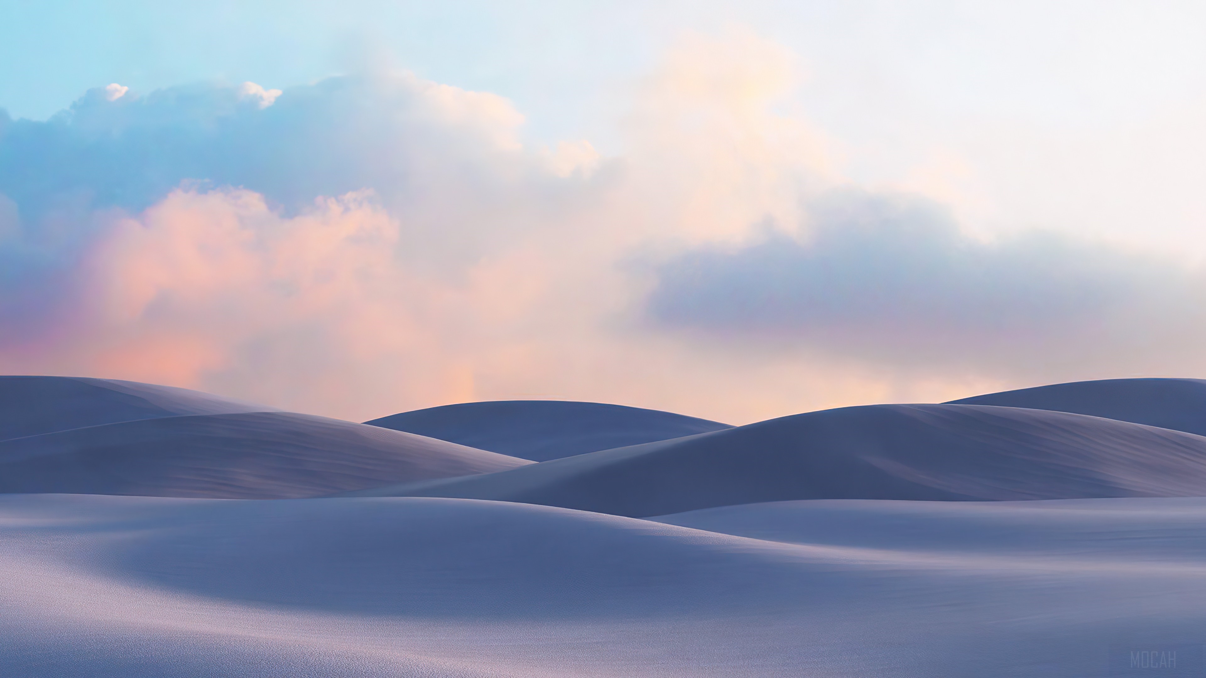 Desert Dunes and Clouds 4K HD Wallpaper