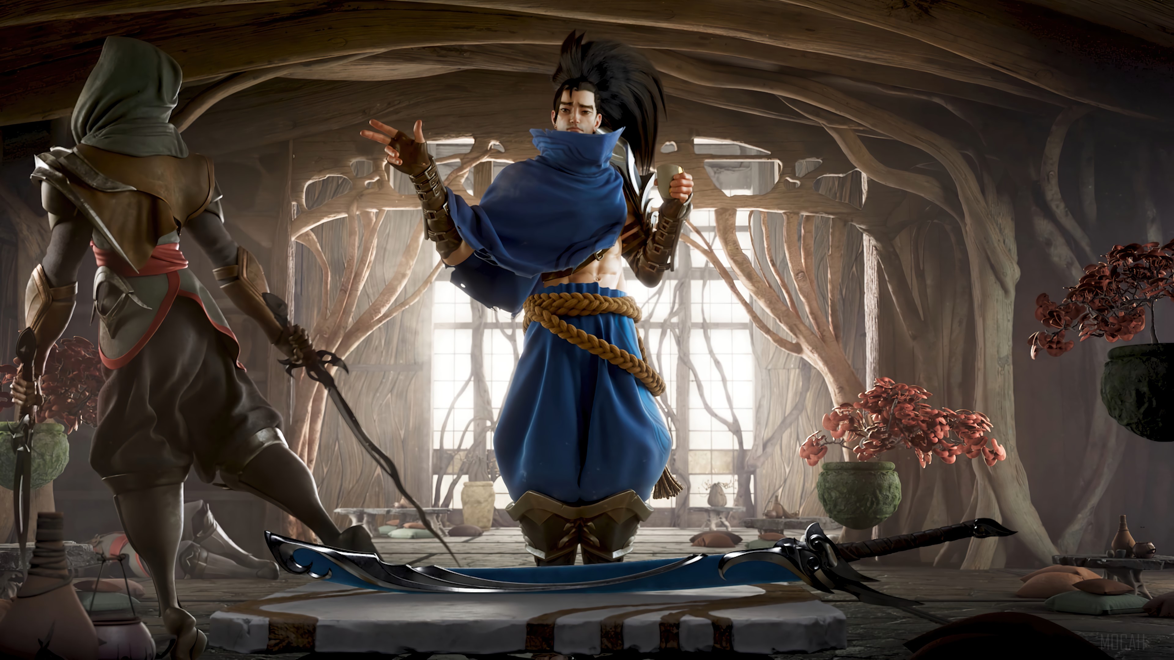 Yasuo from League of Legends Wild Rift 4K HD Wallpaper
