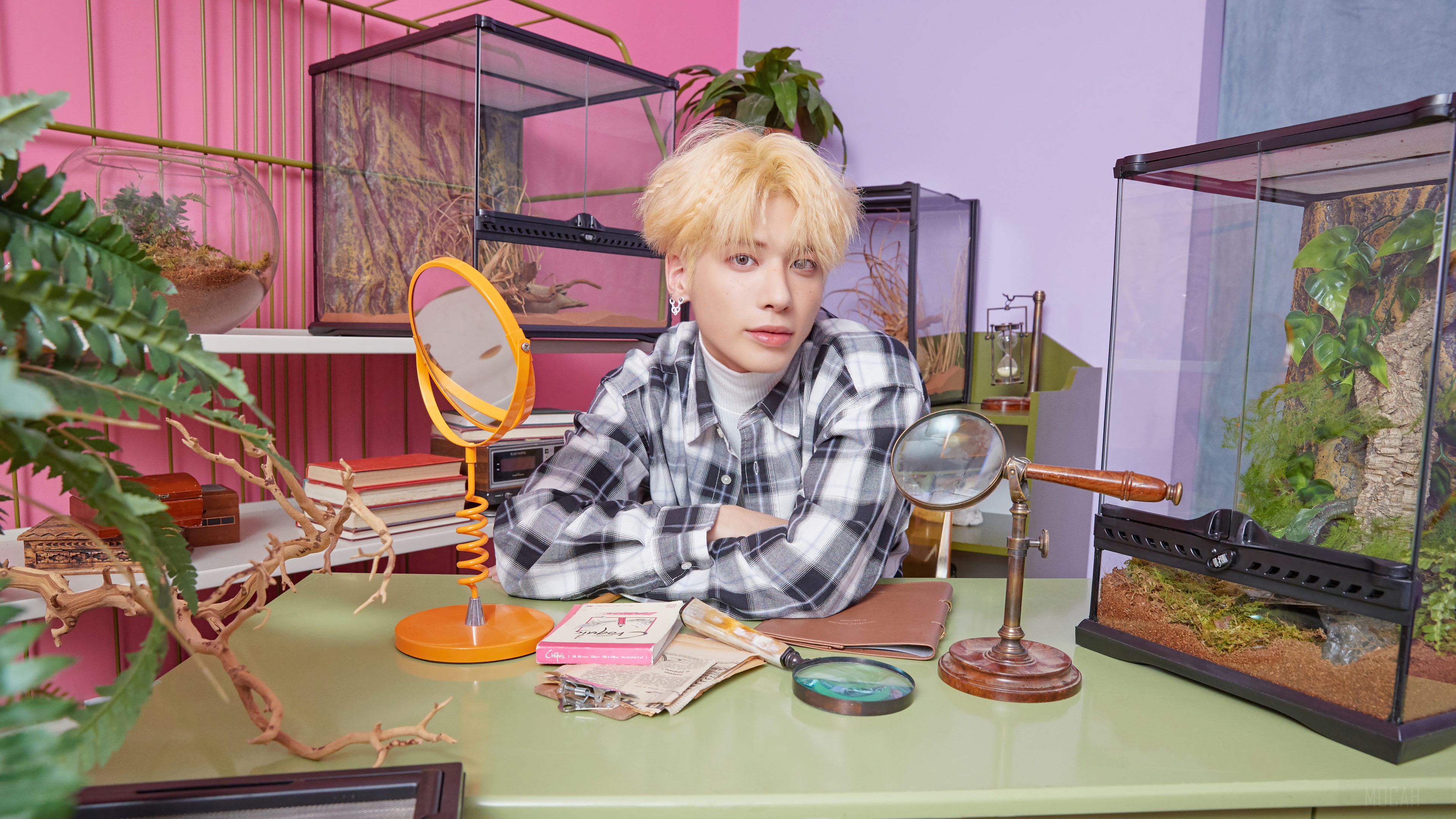 Taehyun from TXT Blue Hour 4K HD Wallpaper