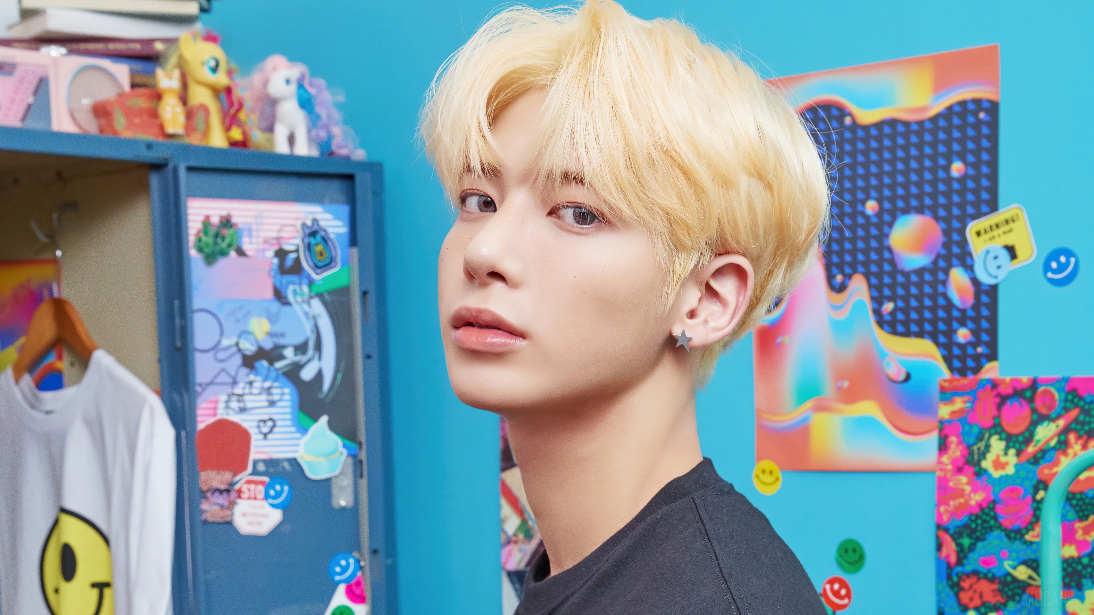 Taehyun from TXT in Blue Hour concept HD Wallpaper