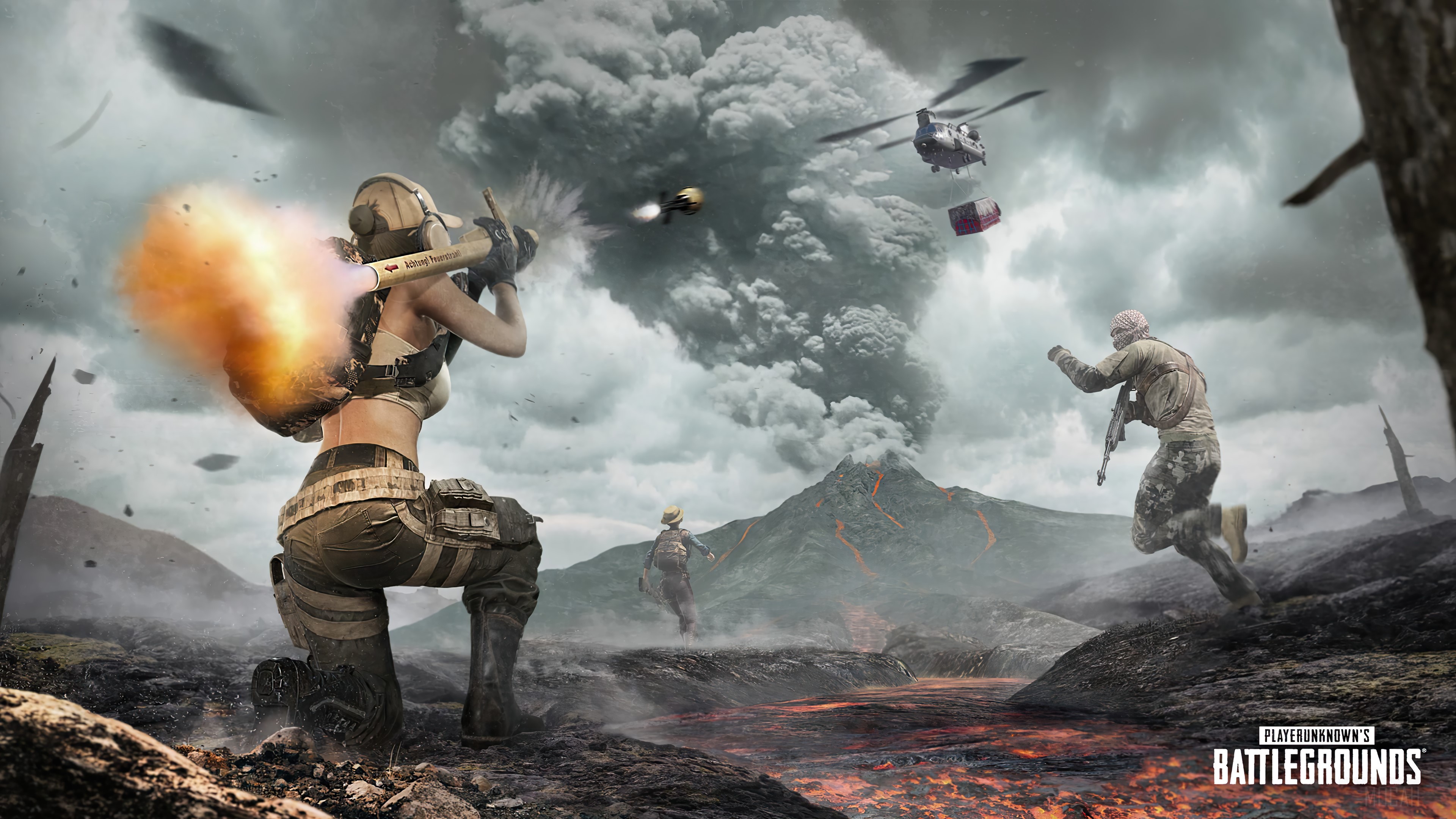 PlayerUnknown's Battlegrounds Paramo Volcano 4K HD Wallpaper