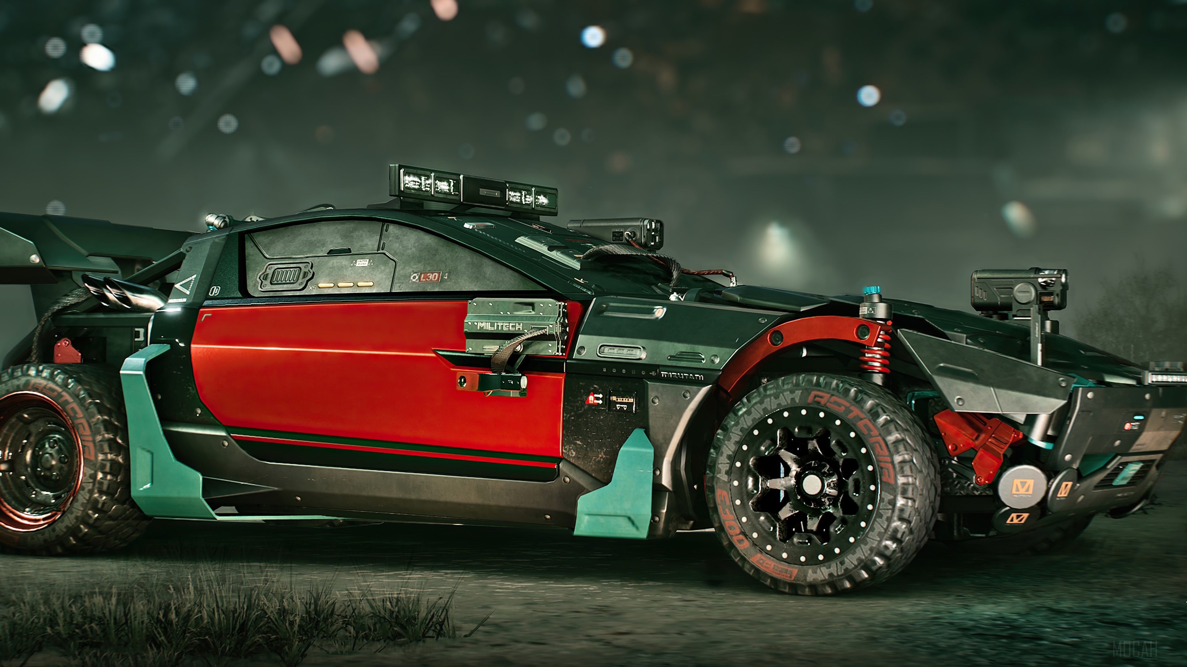 Cyberpunk 2077 Militech Sports Car 4K HD Wallpaper
