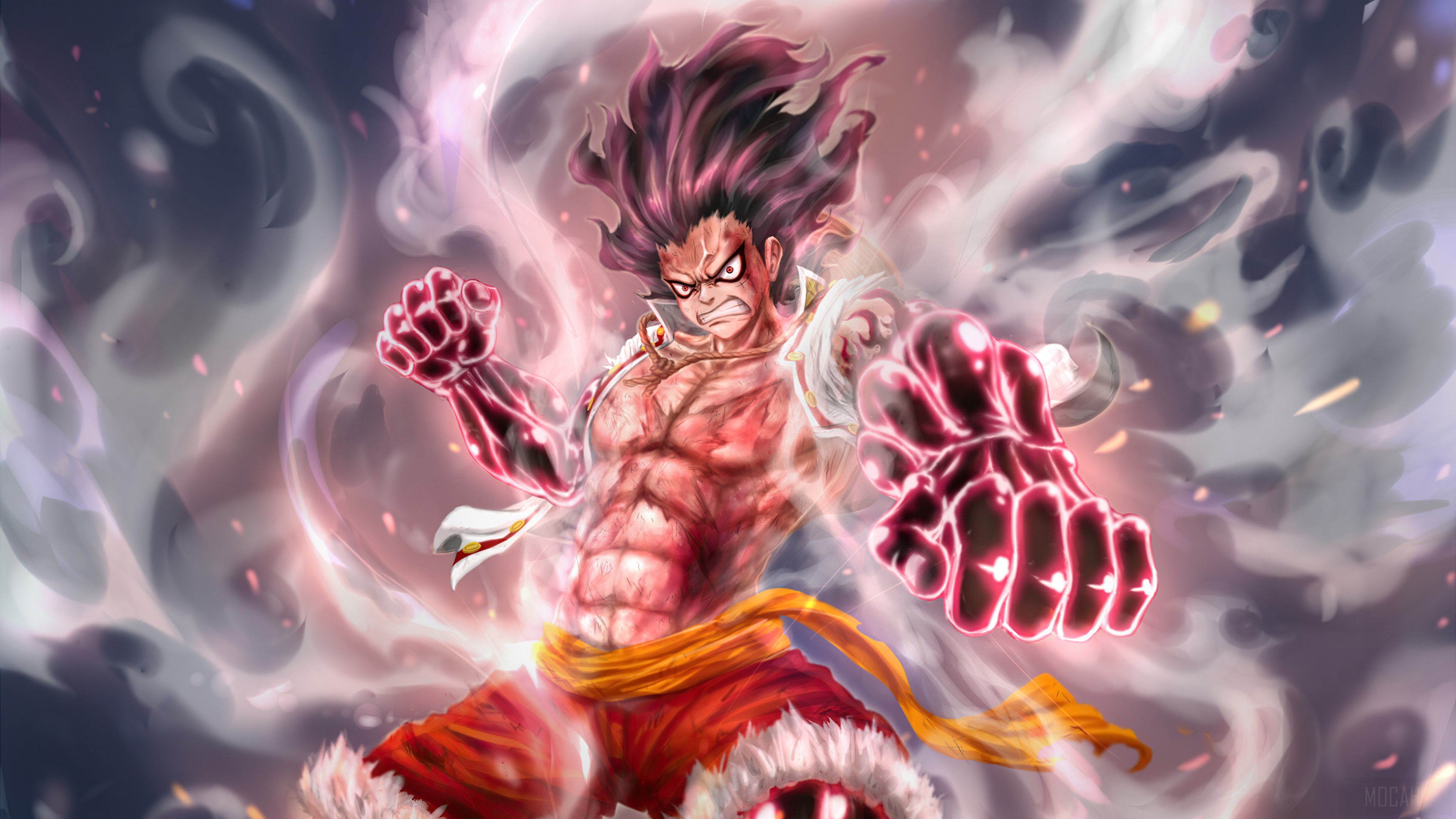 One Piece Monkey D Luffy Desktop Wallpaper Anime Wallpaper 4kluffy Angry