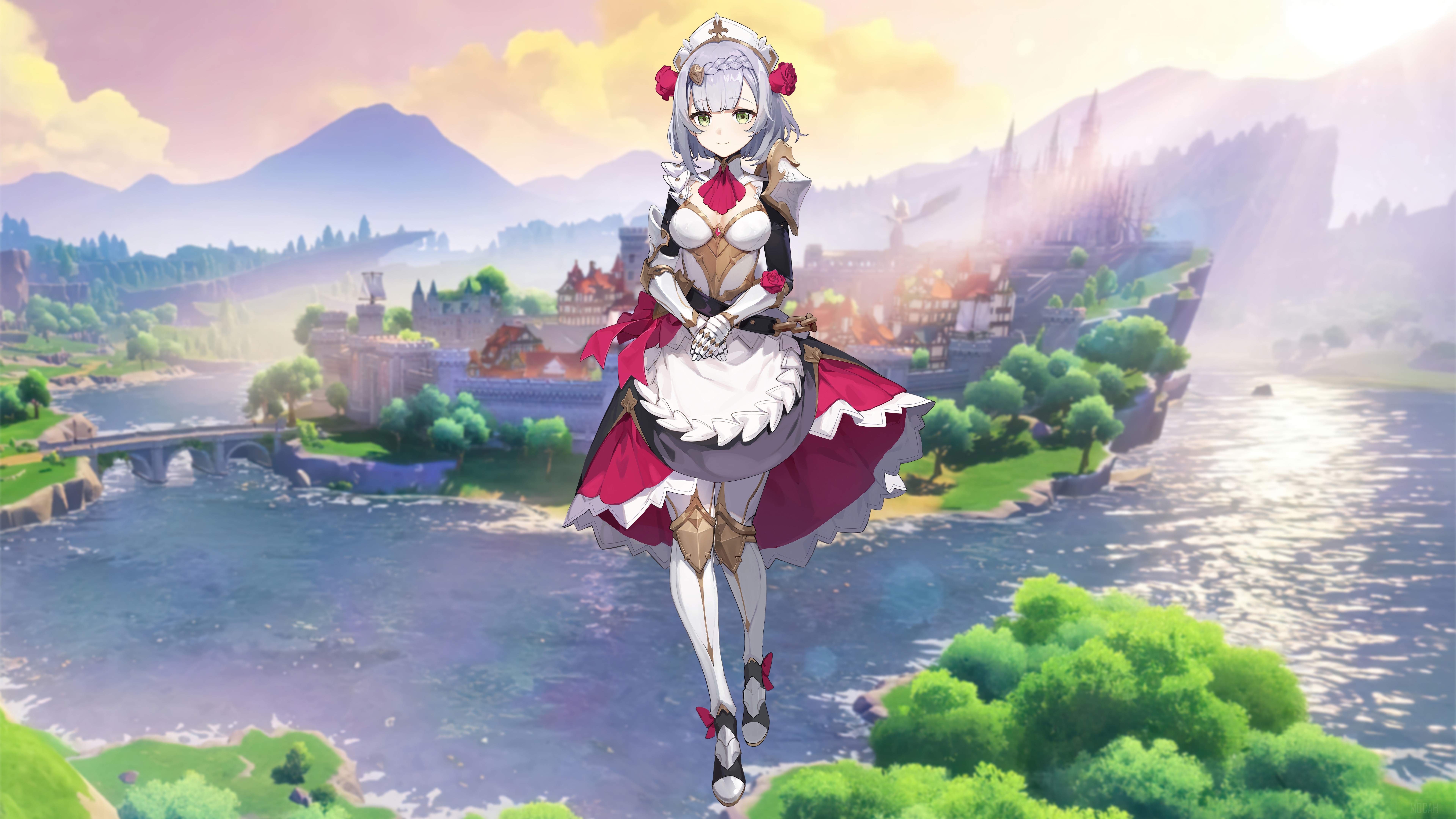Noelle from Genshin Impact in Vibrant 4K HD Wallpaper