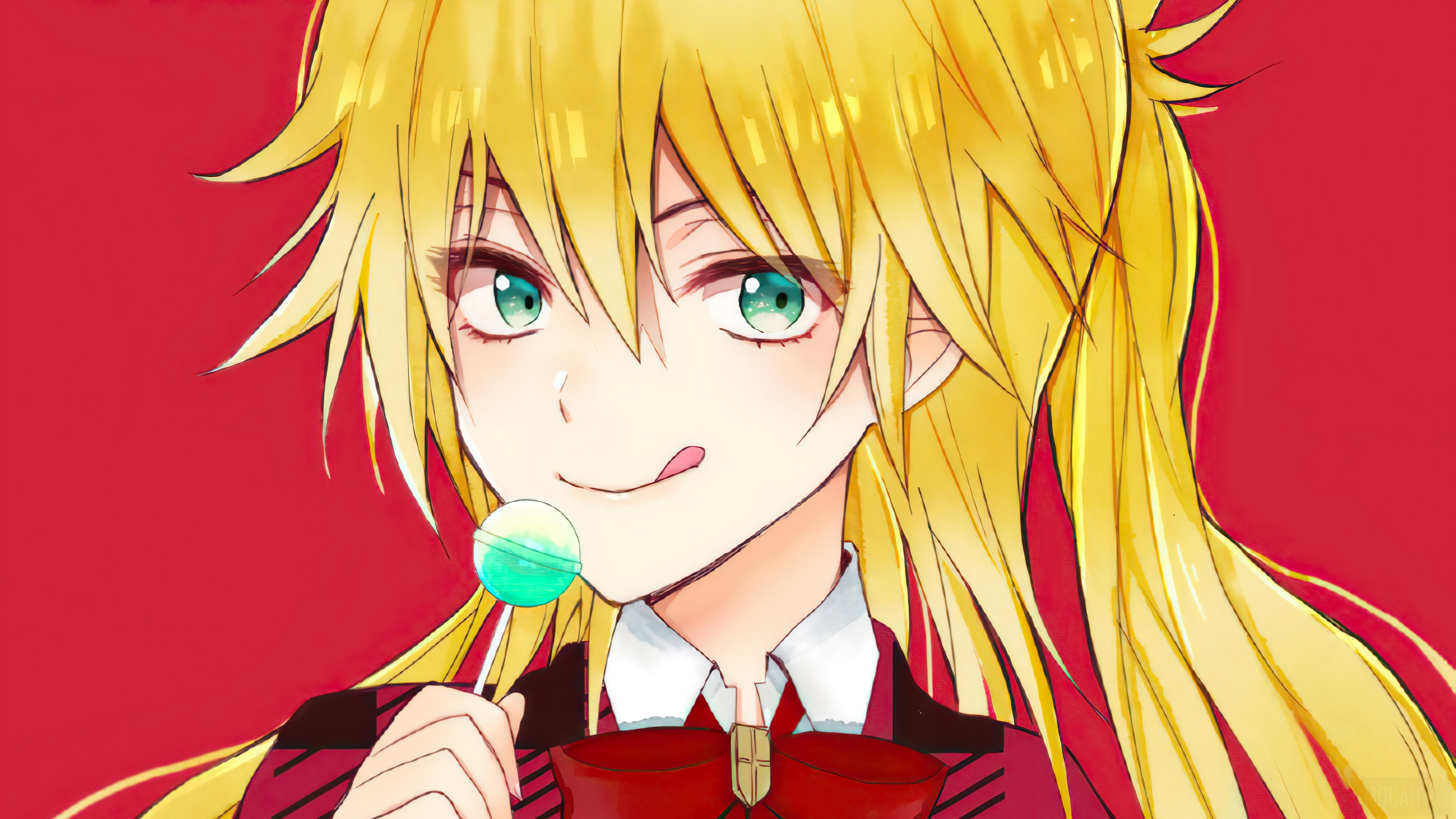 Ninny Spangcole from BURN THE WITCH with a lollipop 4K HD Wallpaper