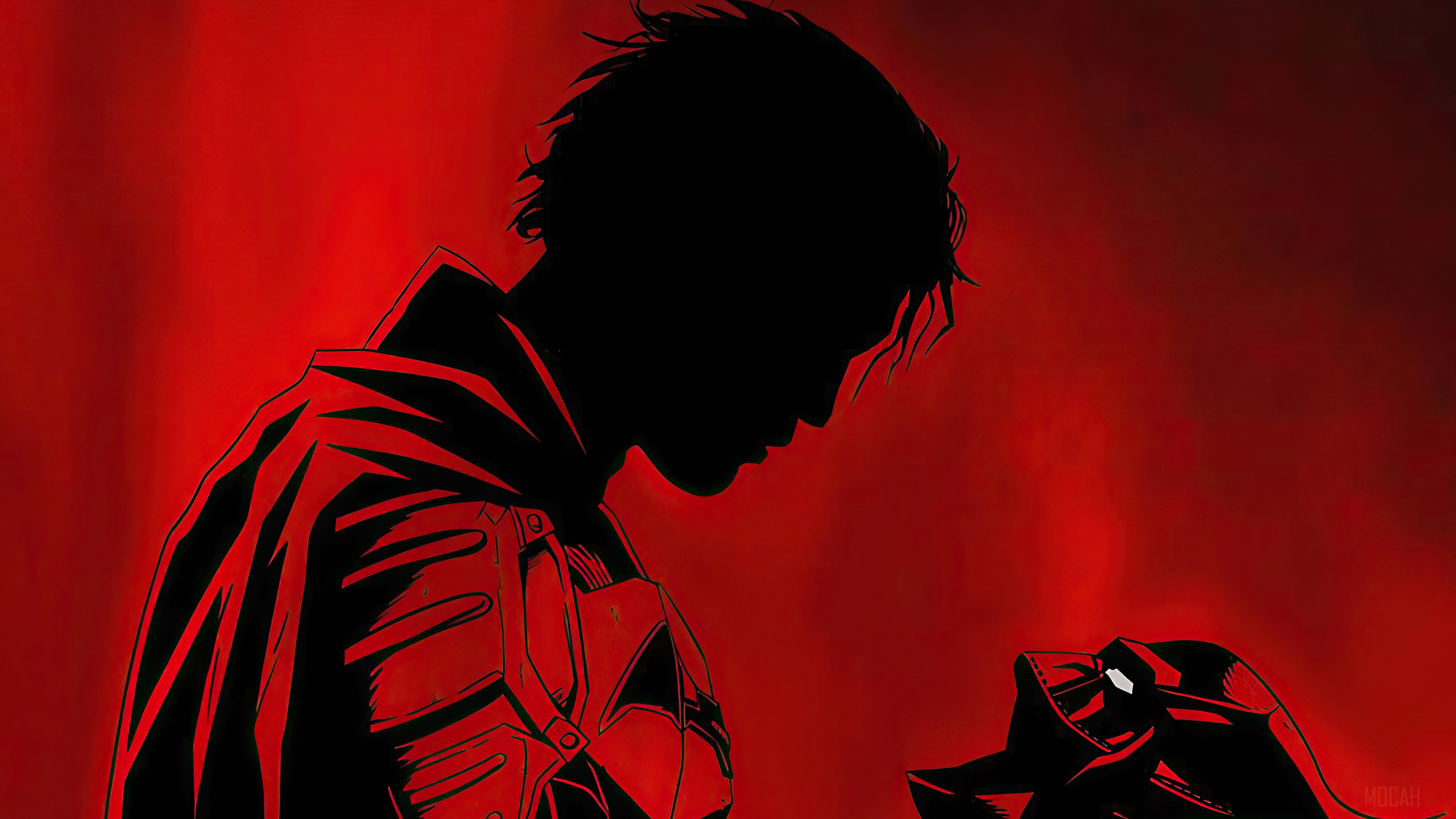 The Batman 2021 Silhouette with Mask 4K HD Wallpaper