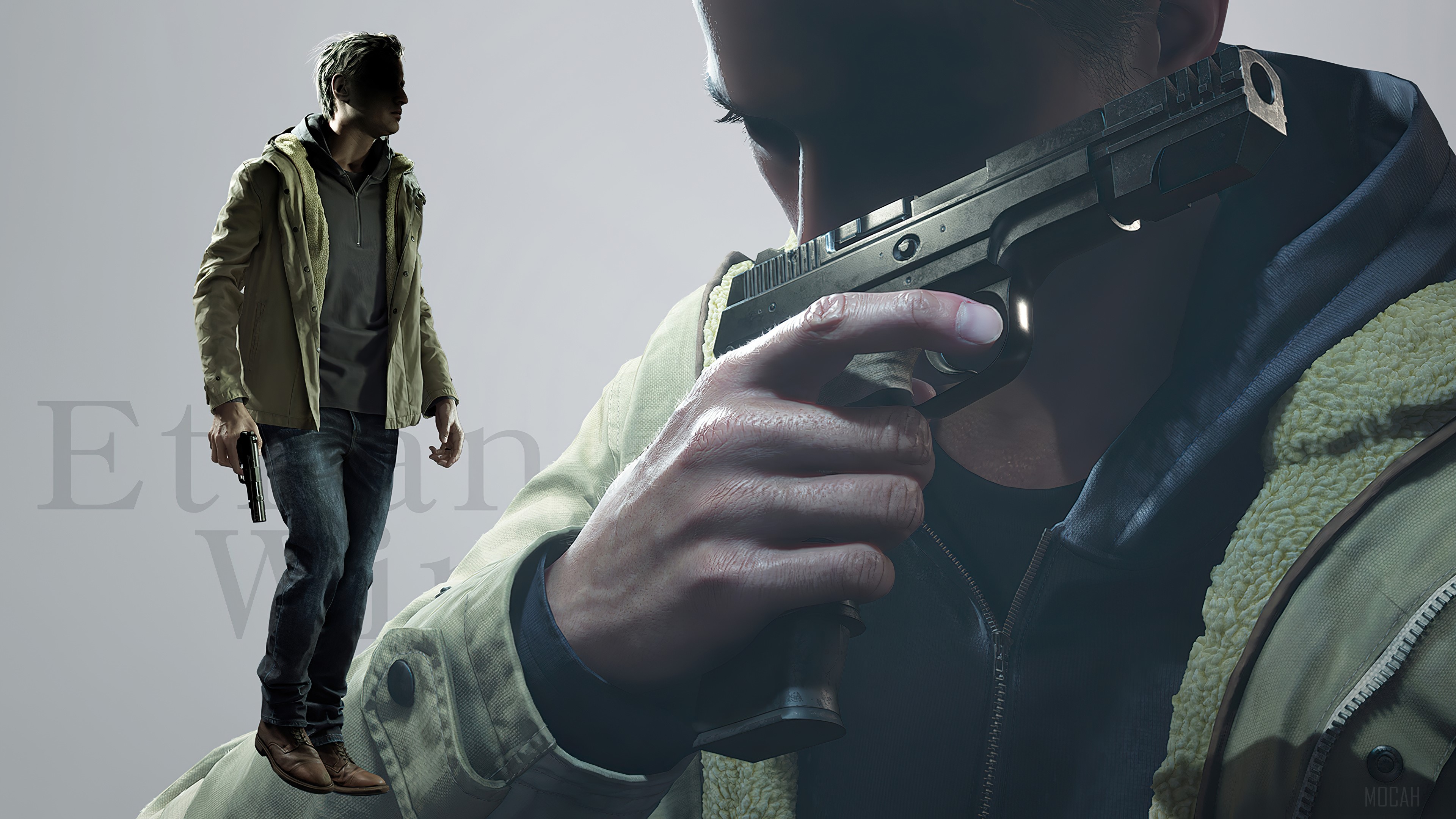 Ethan Winters from Resident Evil Village 4K HD Wallpaper