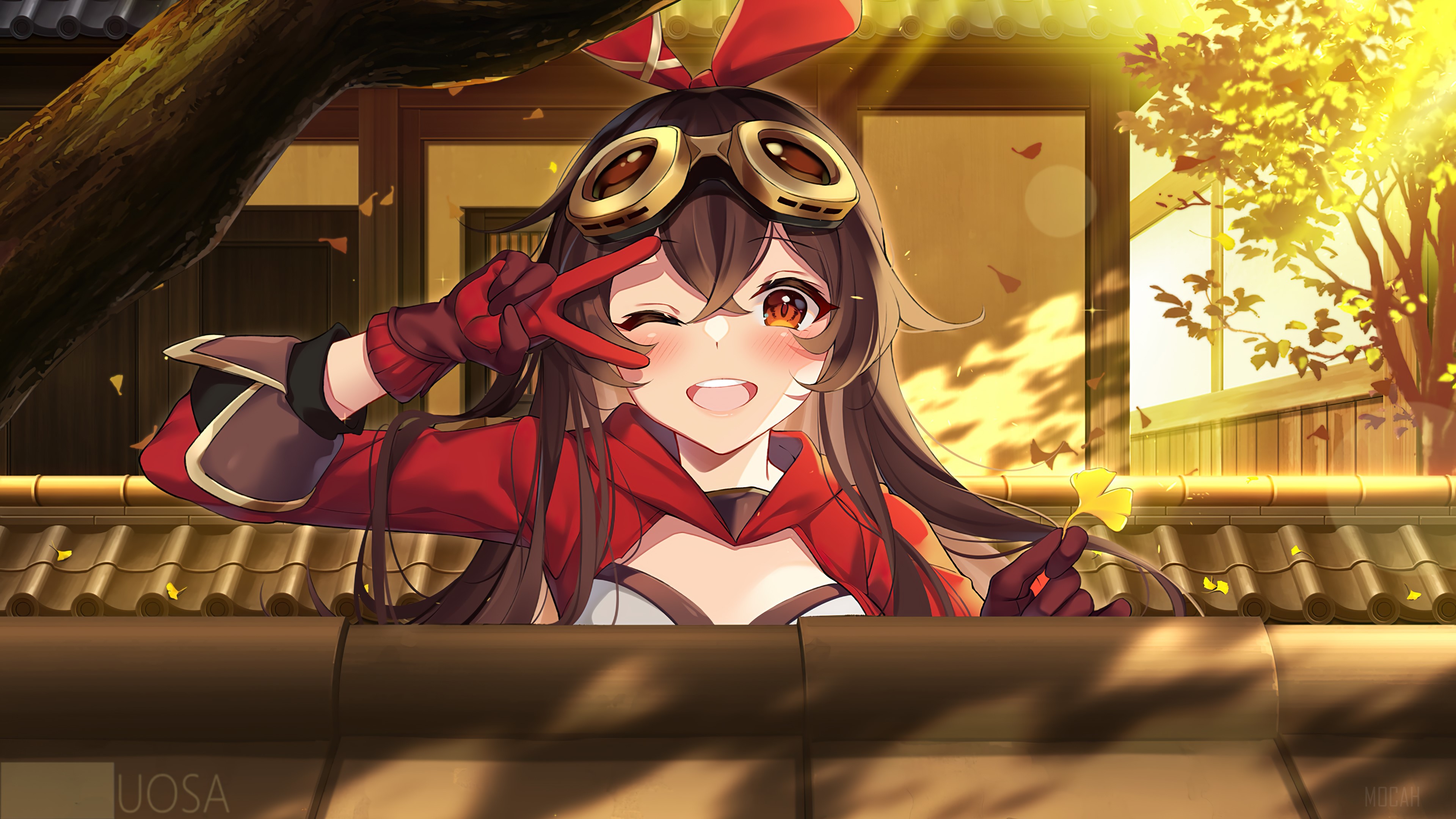 Amber from Genshin Impact in 4K HD Wallpaper