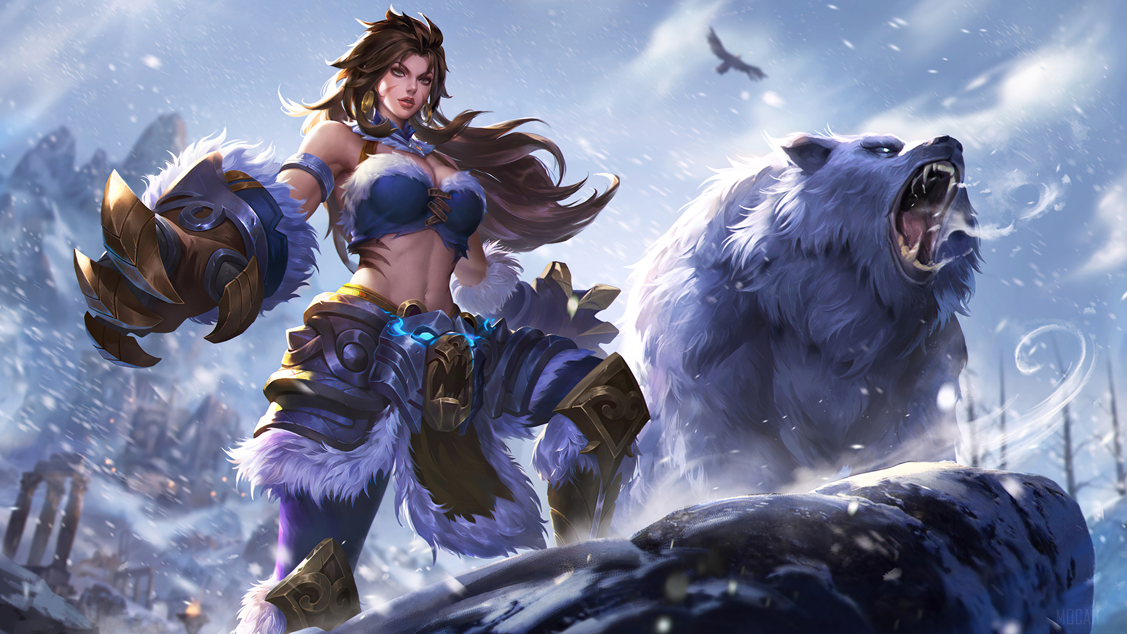Masha Winter Guard 4K Mobile Legends HD Wallpaper