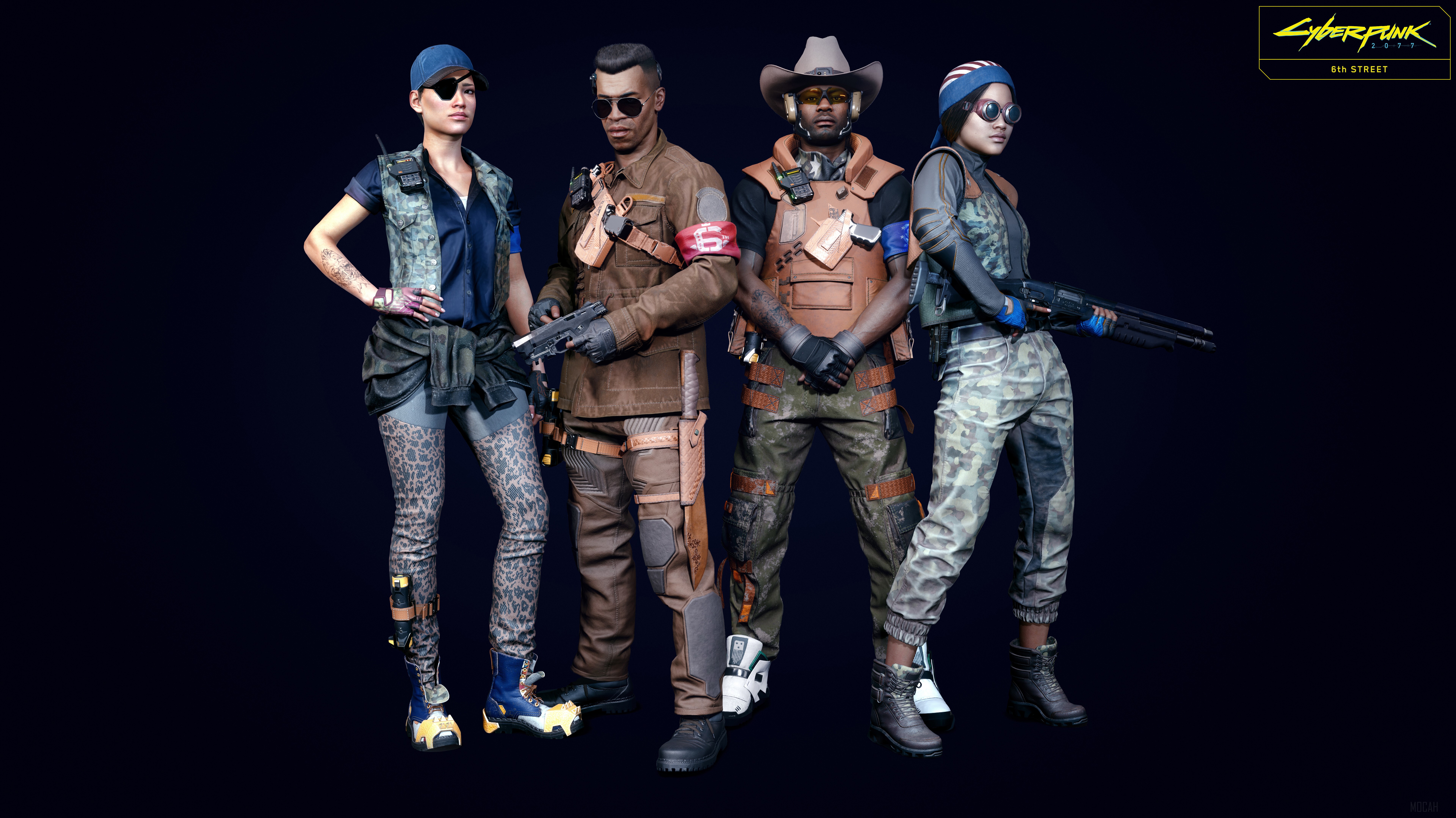 Cyberpunk 2077 6th Street Gang 4K HD Wallpaper