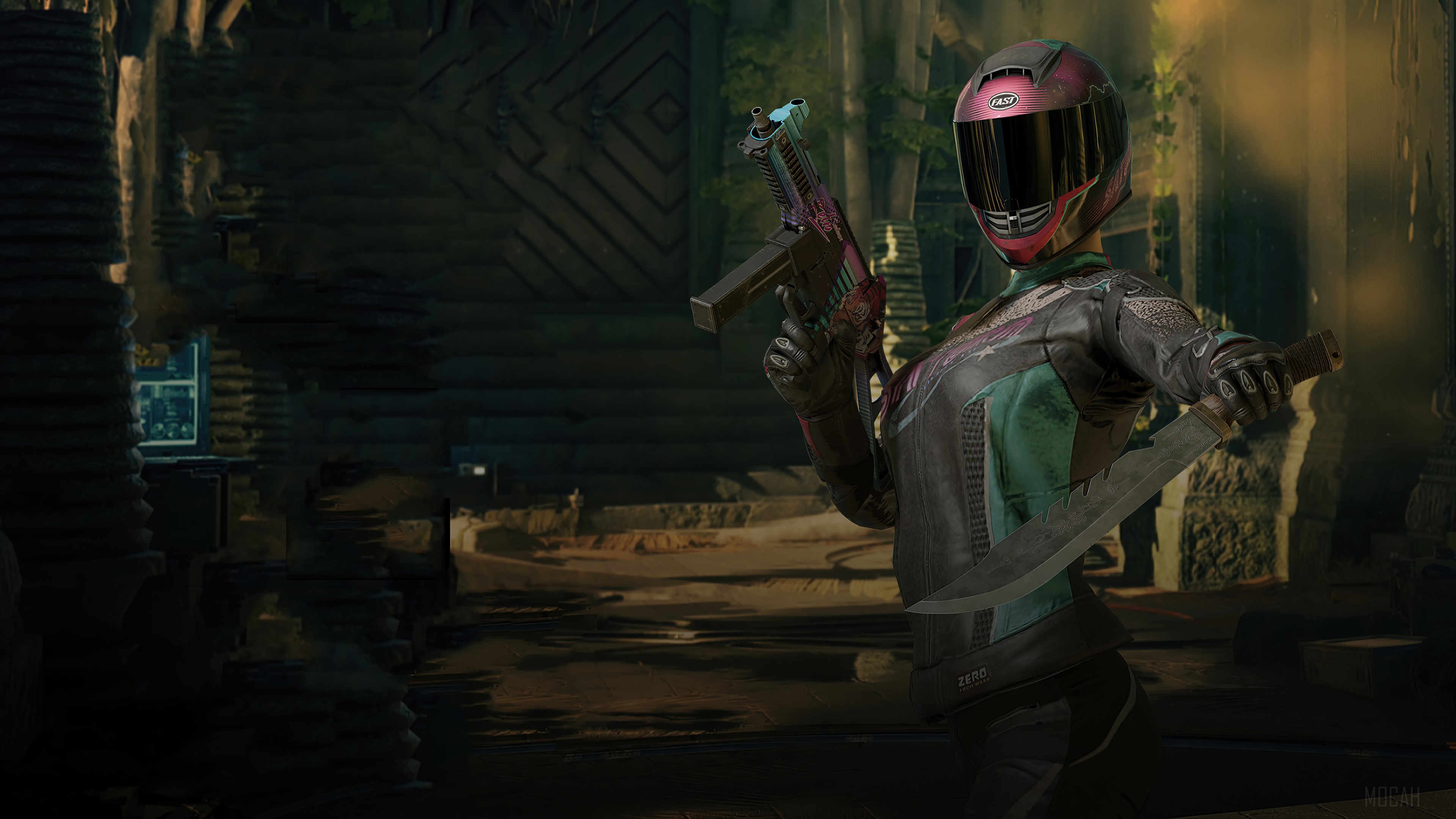 PlayerUnknowns Battlegrounds character with helmet and weapons HD Wallpaper