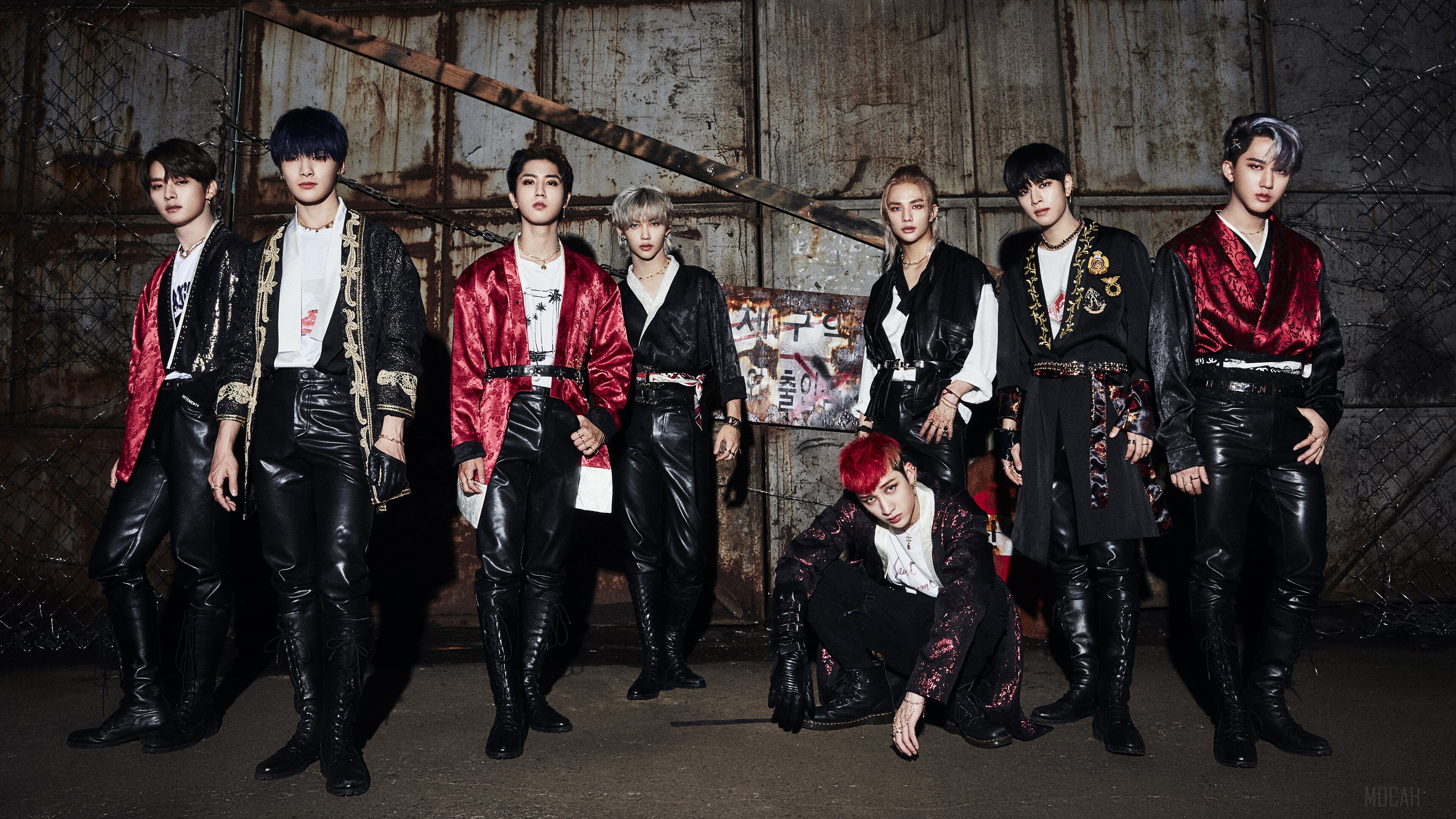 Stray Kids Back Door 4K Group Photo HD Wallpaper