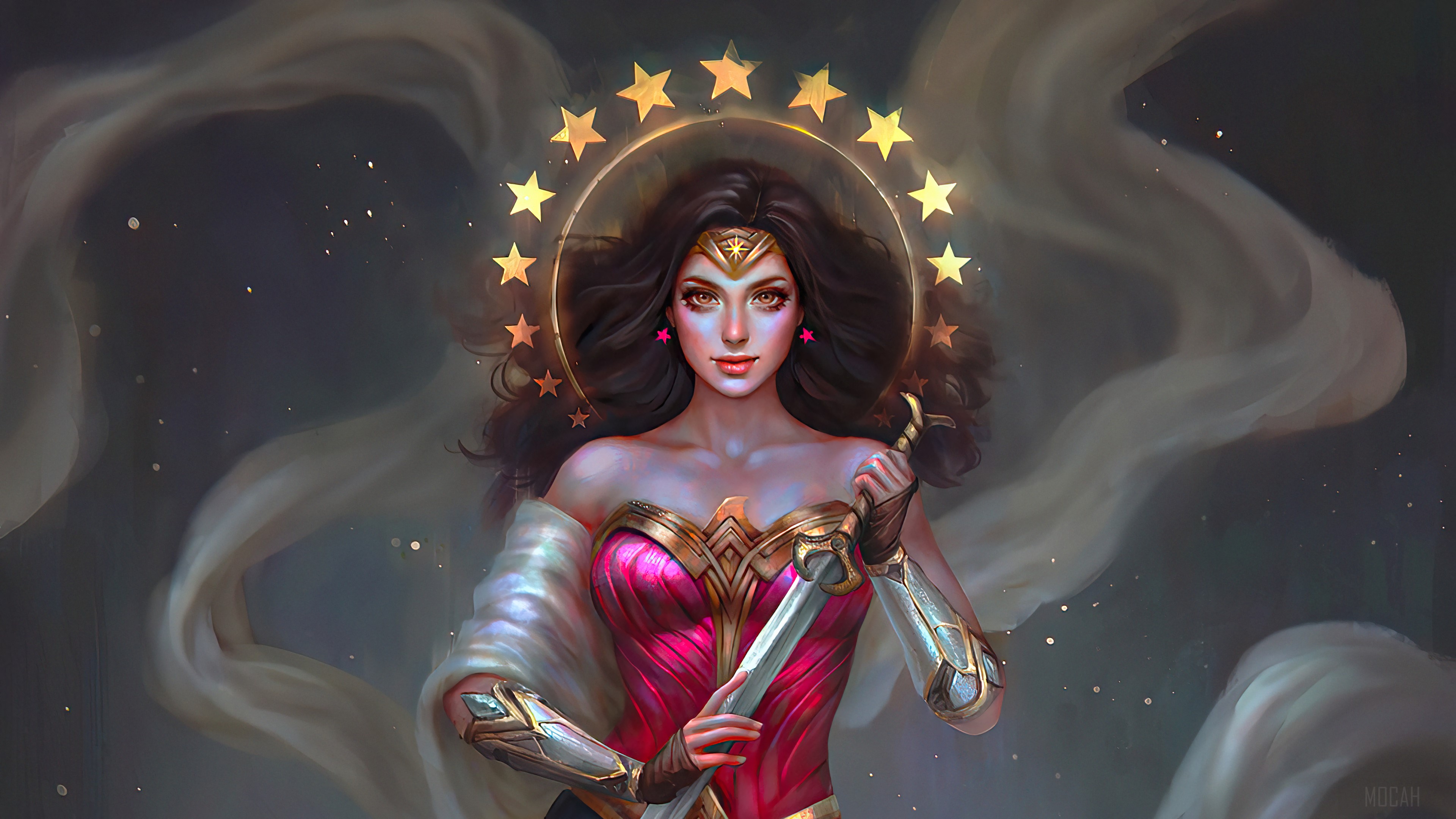 Wonder Woman from DC Comics with Sword 4K HD Wallpaper