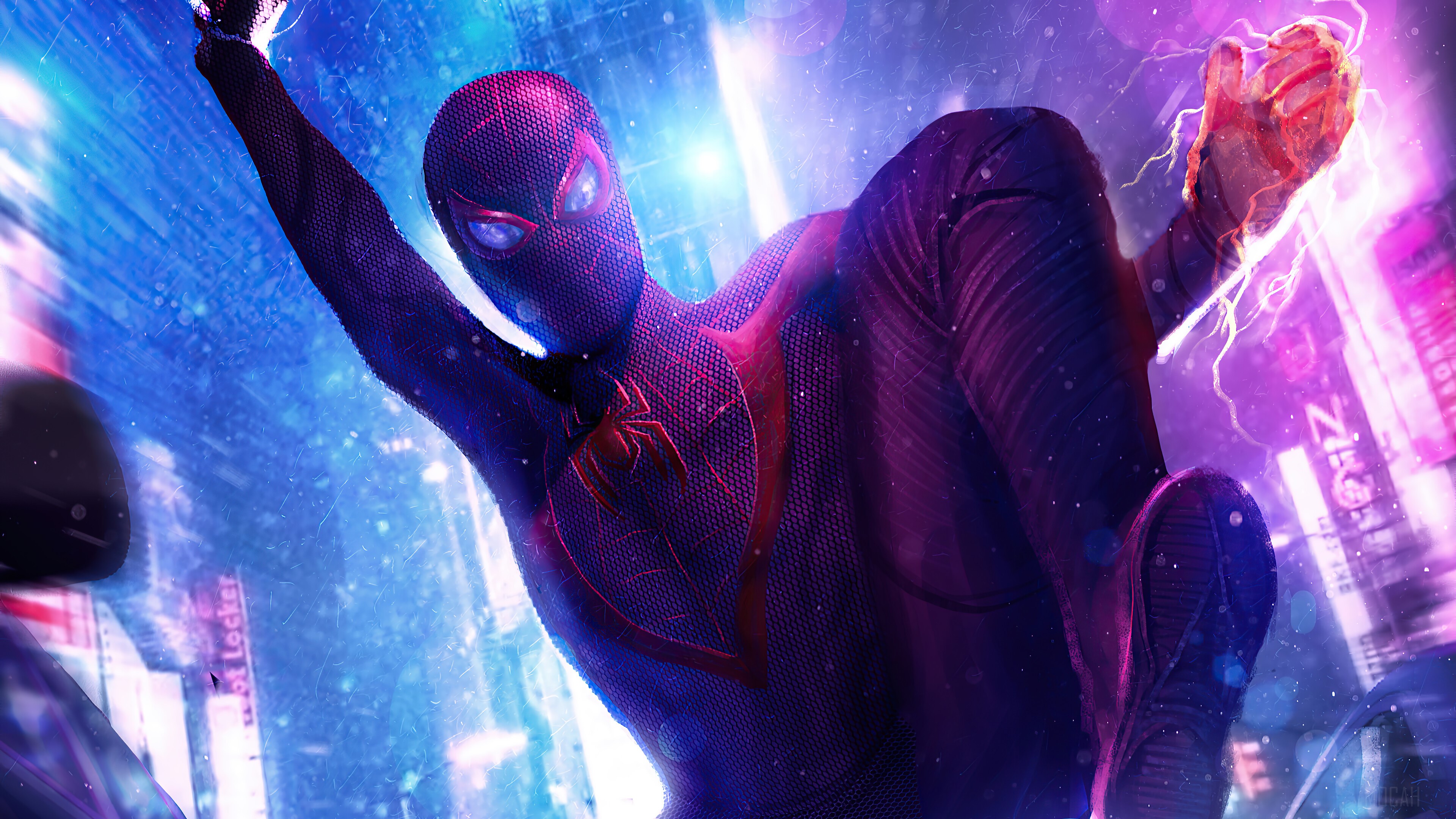 Miles Morales from Marvel Comics 4K HD Wallpaper