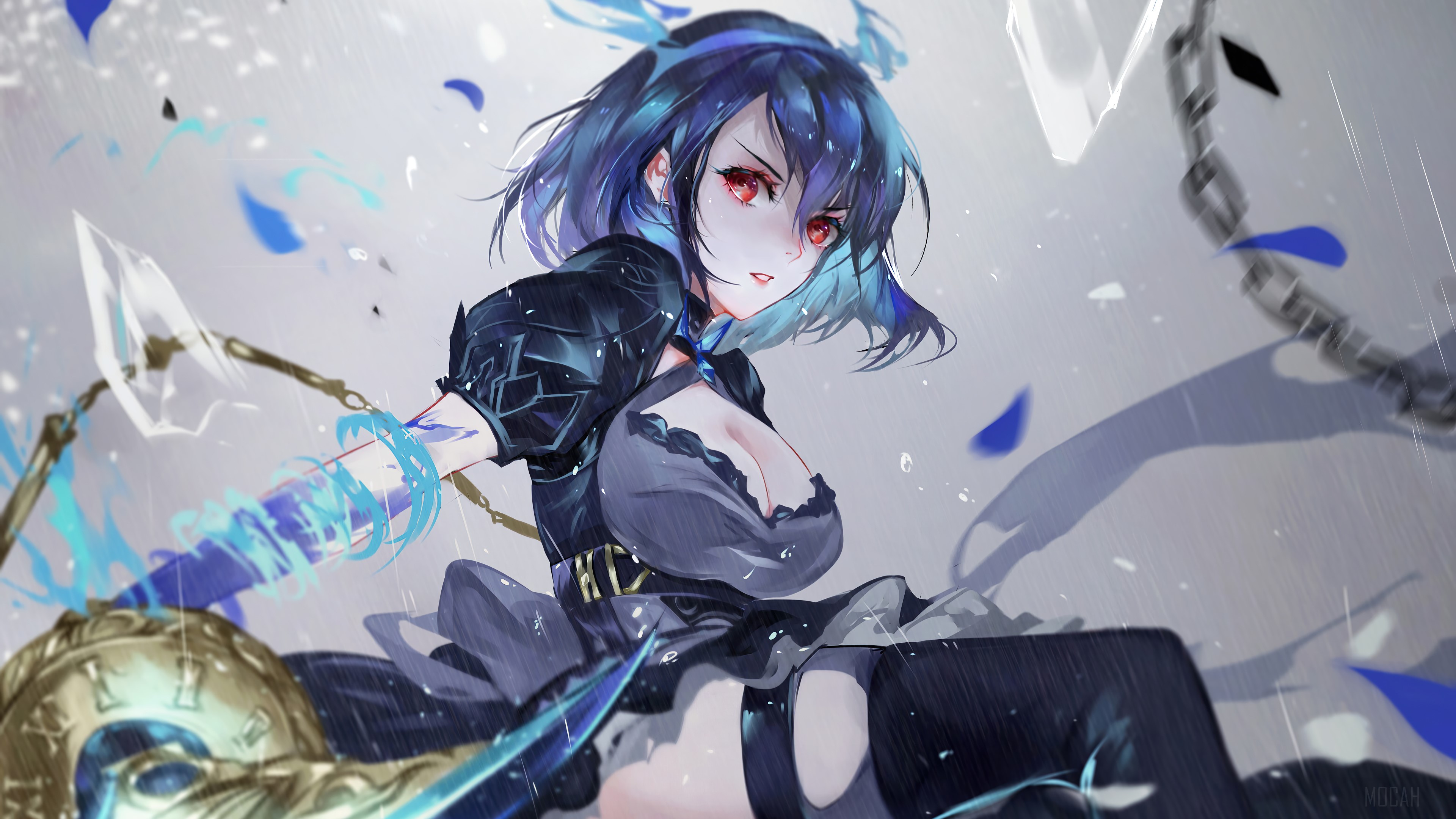 Alice from SINoALICE with a sword HD Wallpaper