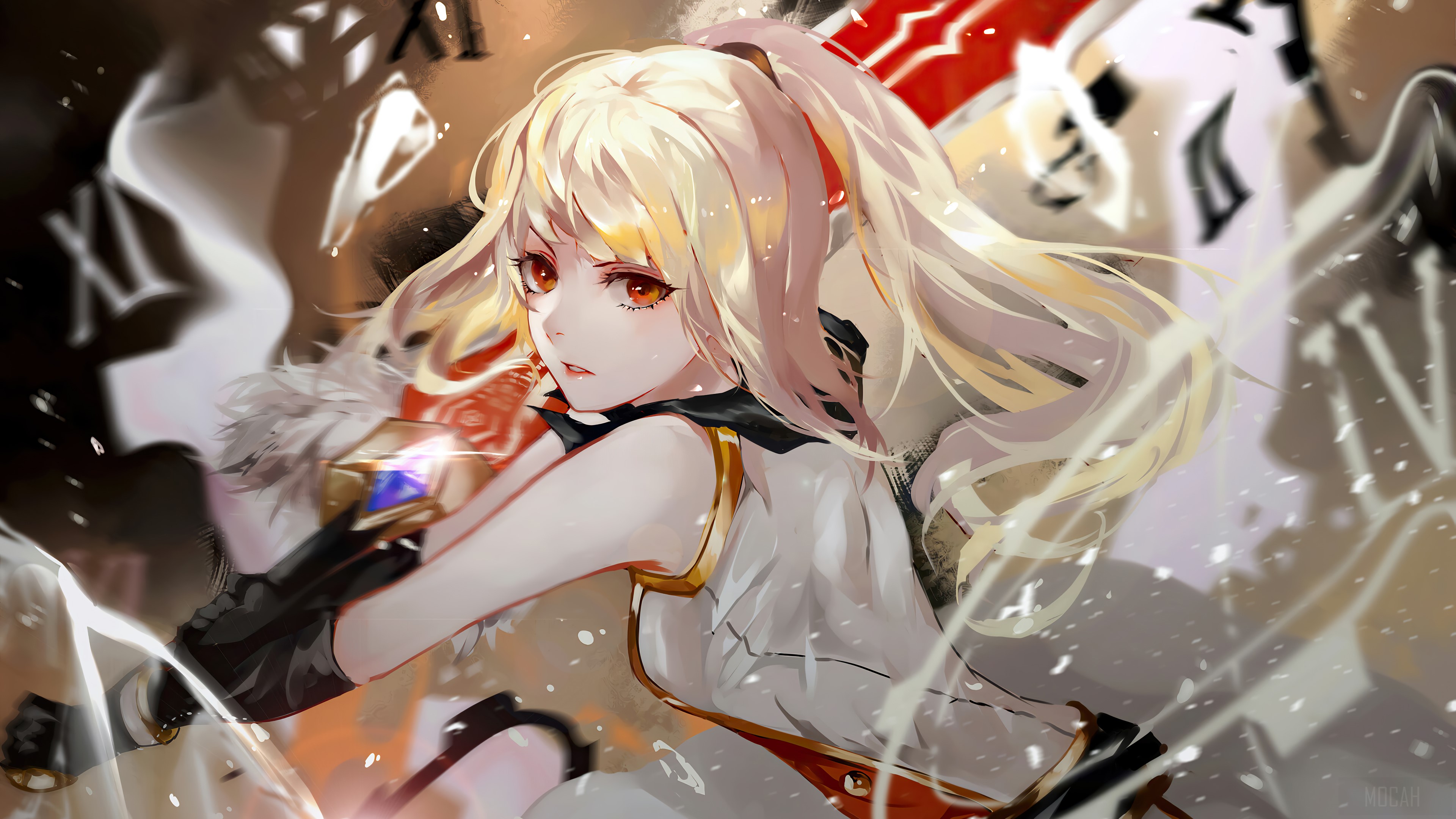 Anime Girl Warrior 4K HD Wallpaper