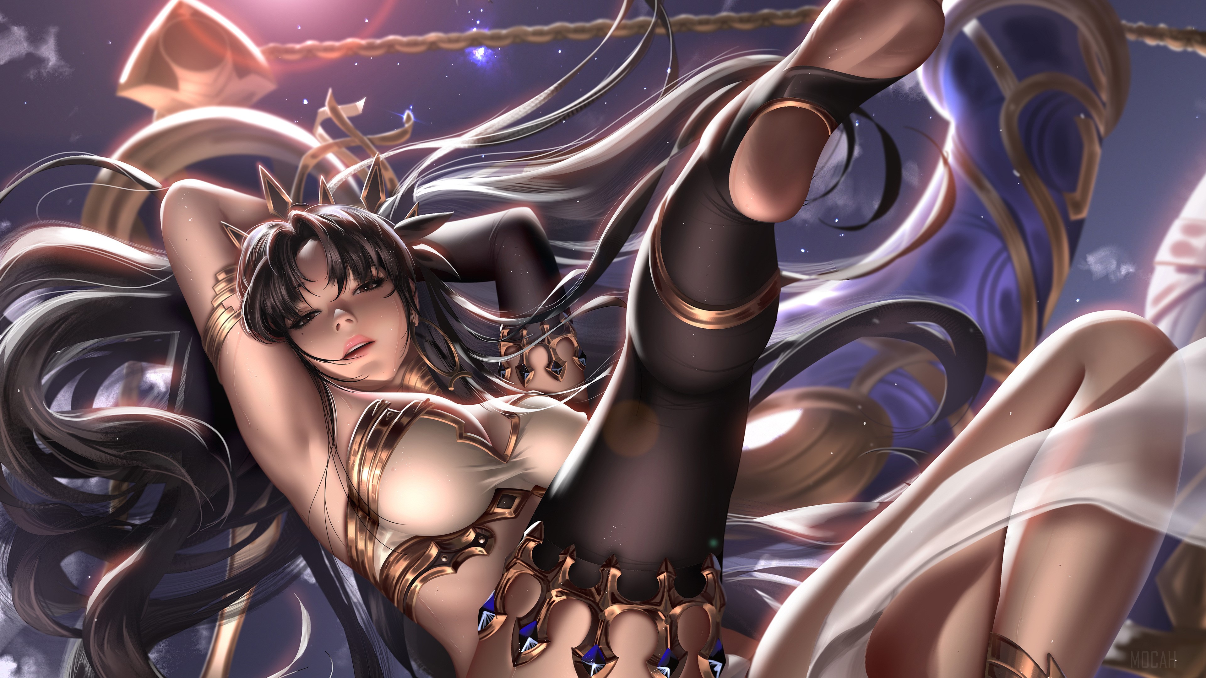 Ishtar from Fate Grand Order in Dynamic Pose 4K HD Wallpaper