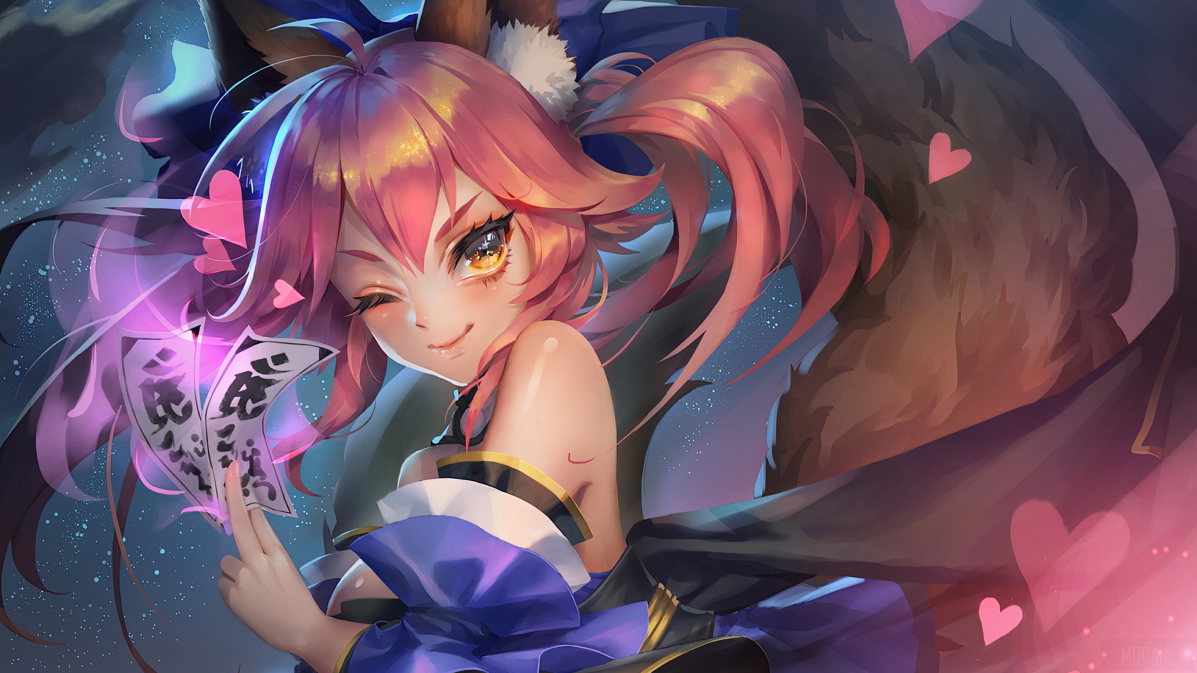 Tamamo no Mae from Fate/Grand Order 4K HD Wallpaper